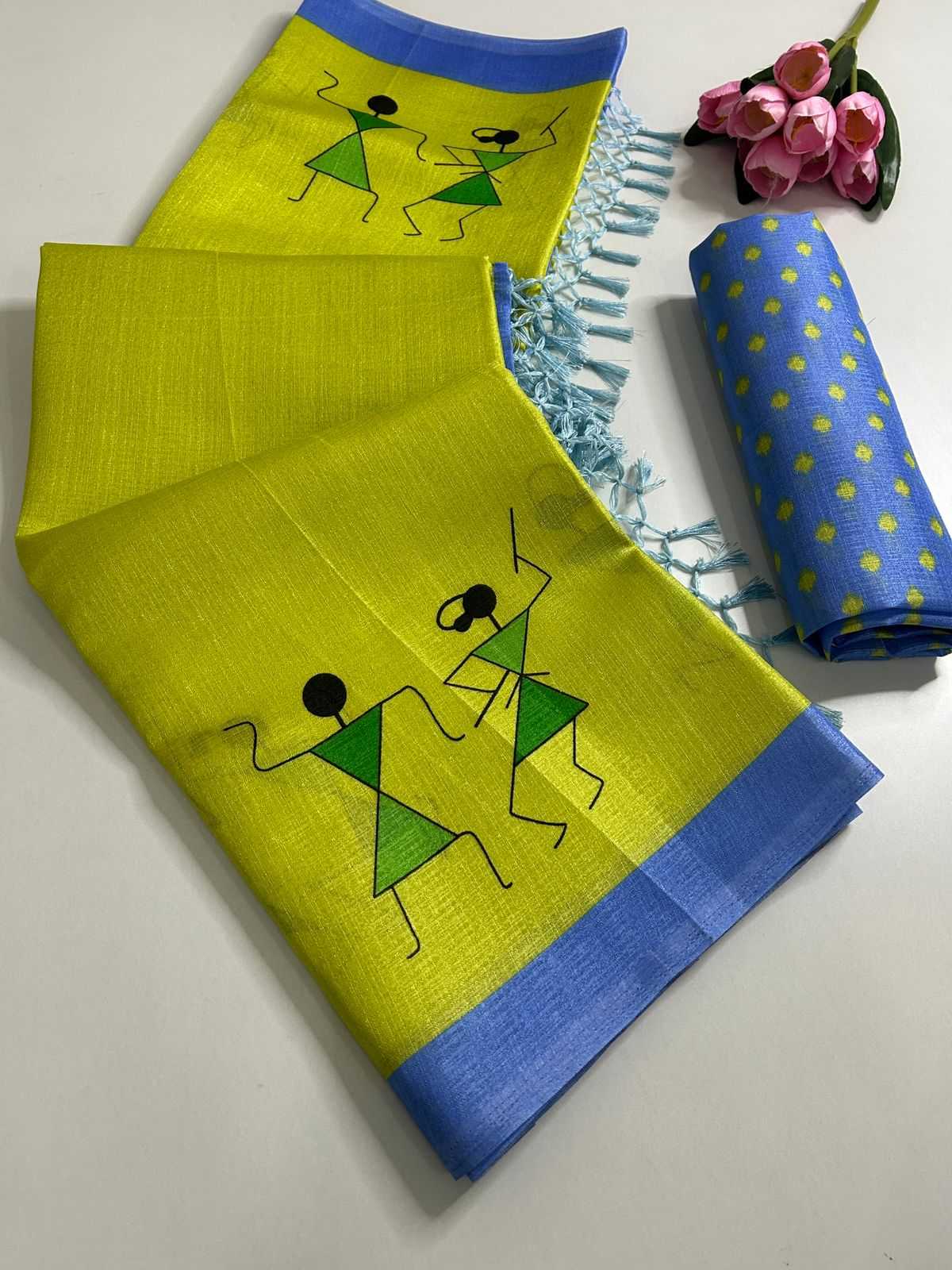 Khadi Cotton Printed Saree