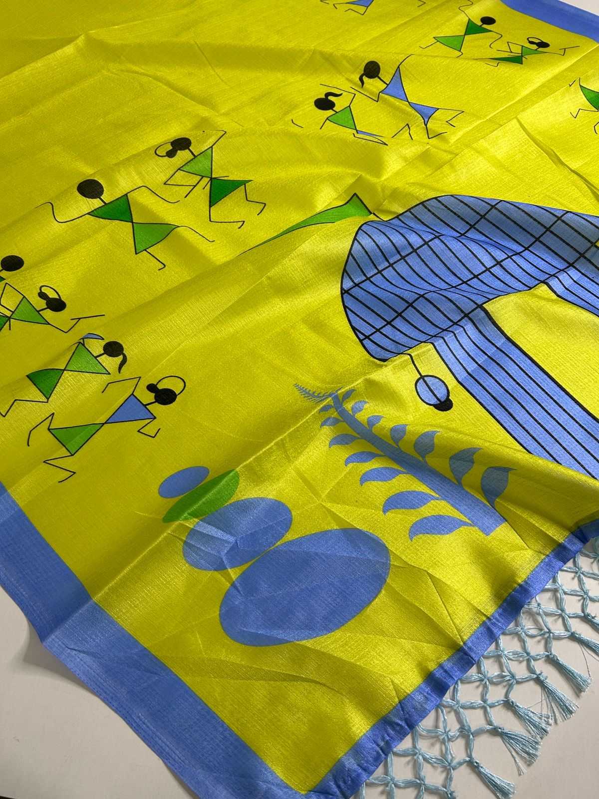 Khadi Cotton Printed Saree