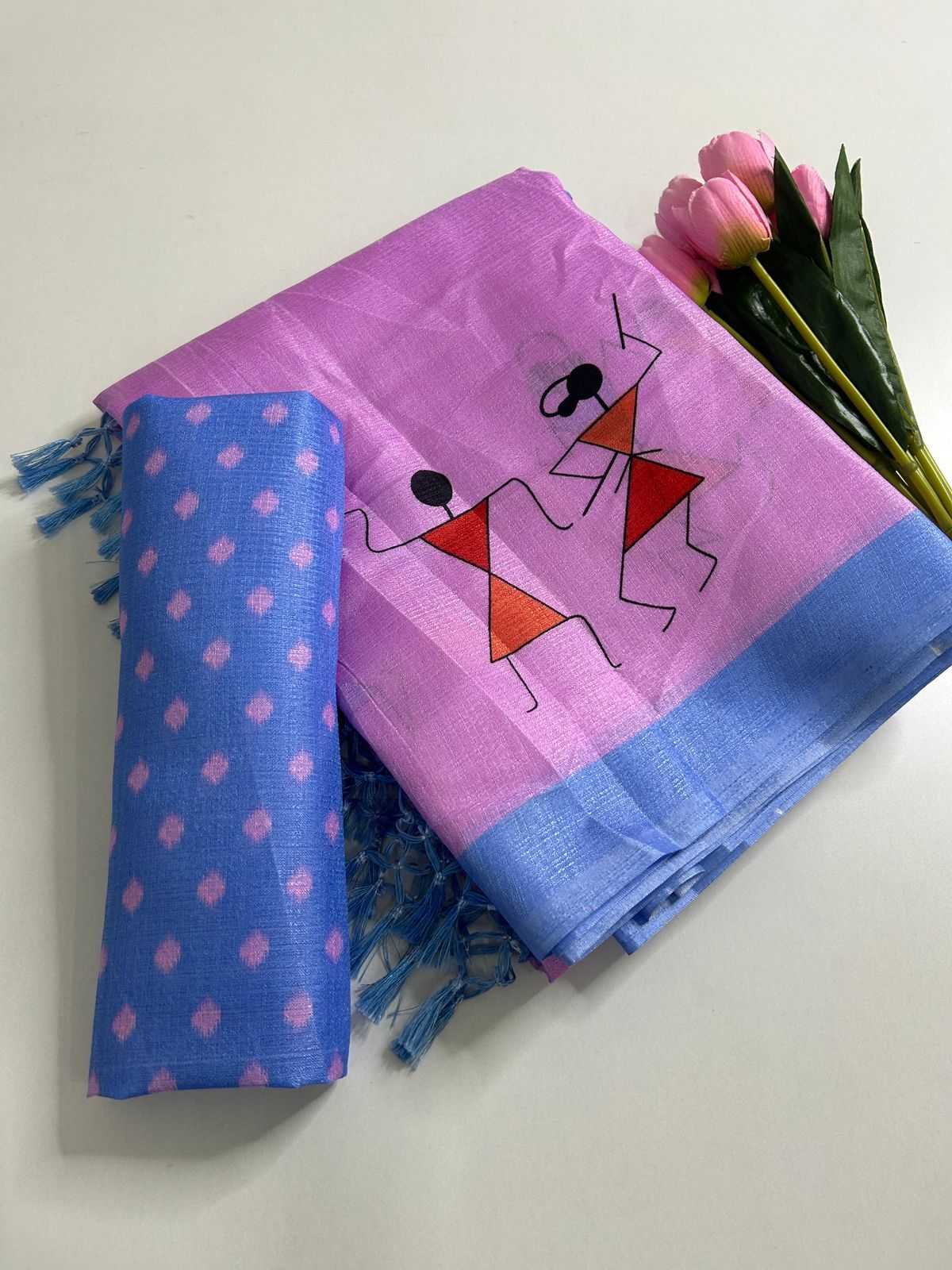 Khadi Cotton Printed Saree