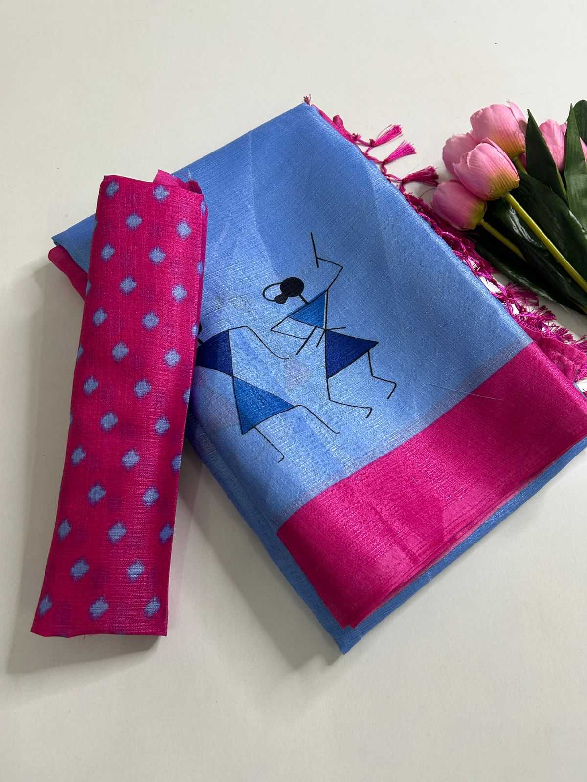 Khadi Cotton Printed Saree