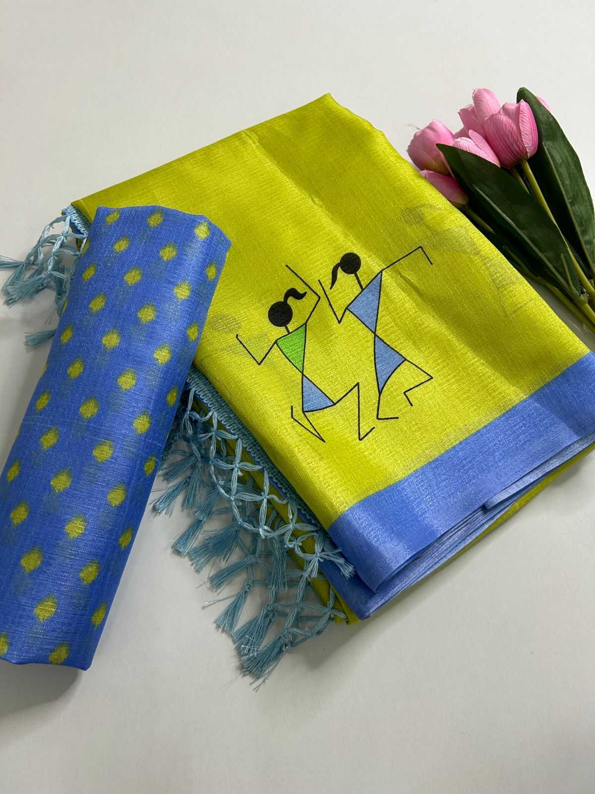 Khadi Cotton Printed Saree