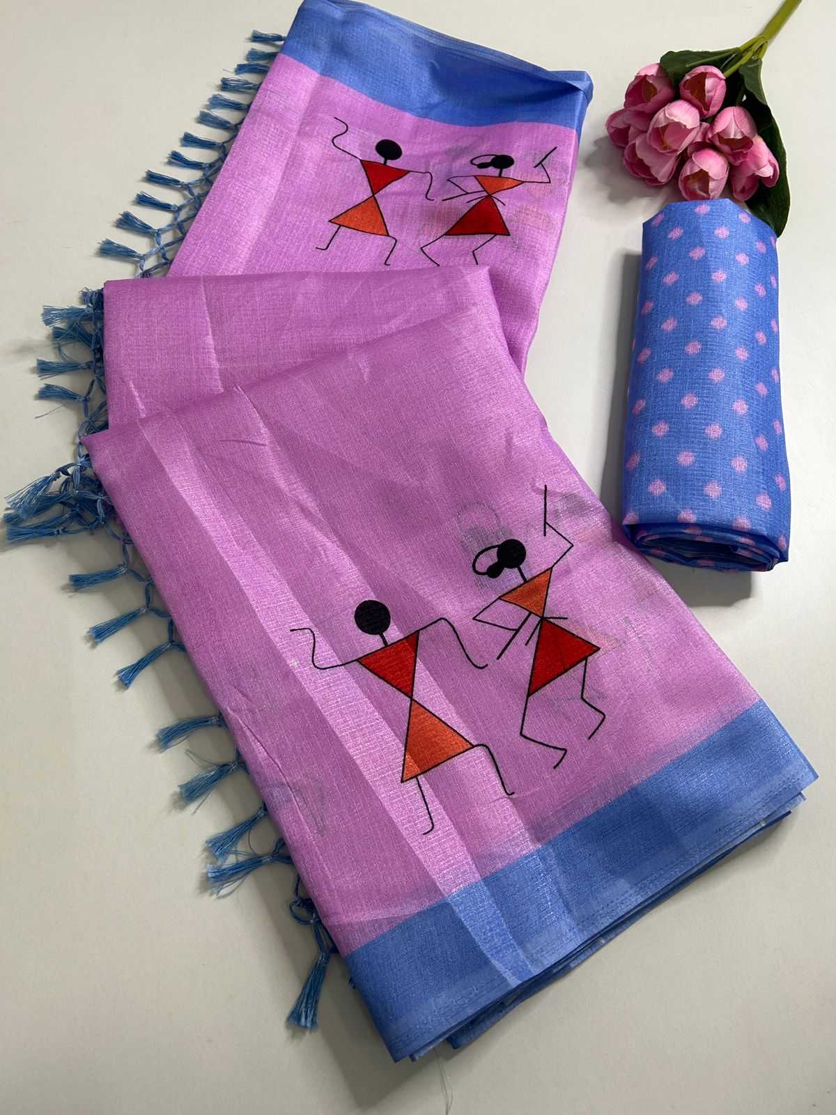 Khadi Cotton Printed Saree