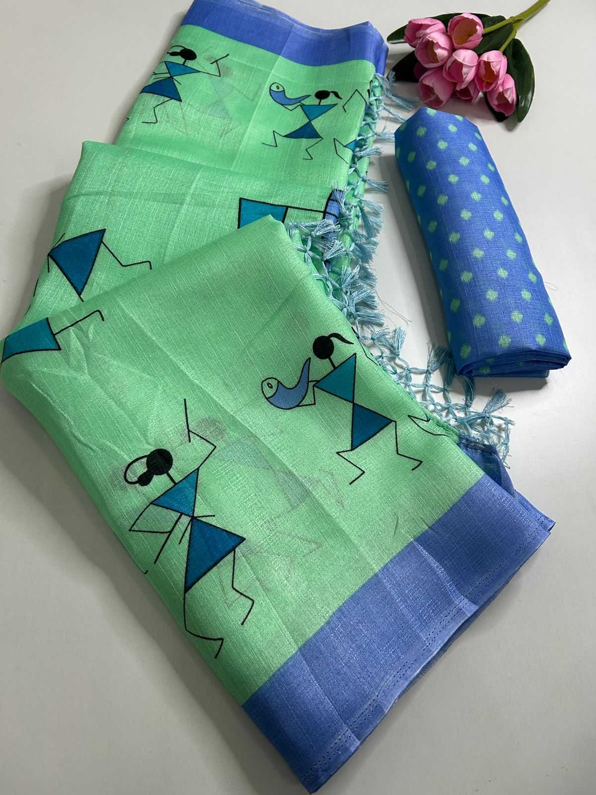 Khadi Cotton Printed Saree
