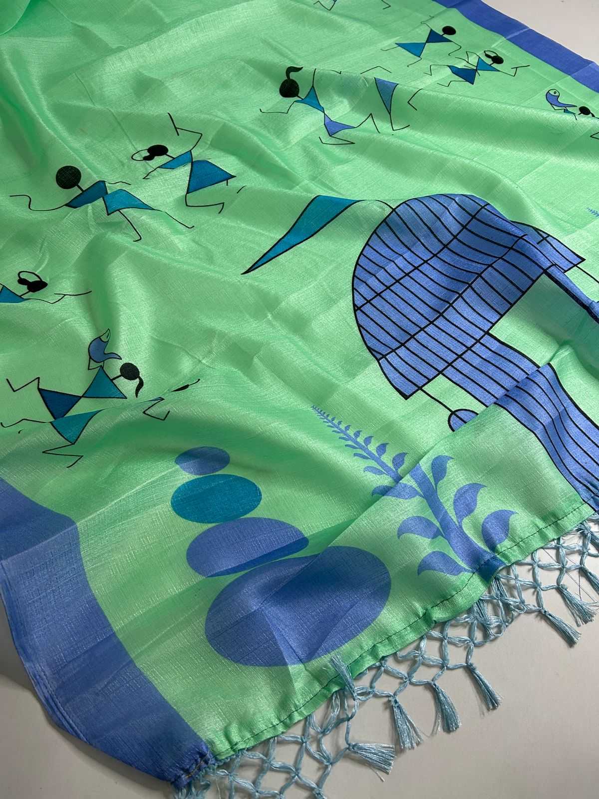 Khadi Cotton Printed Saree