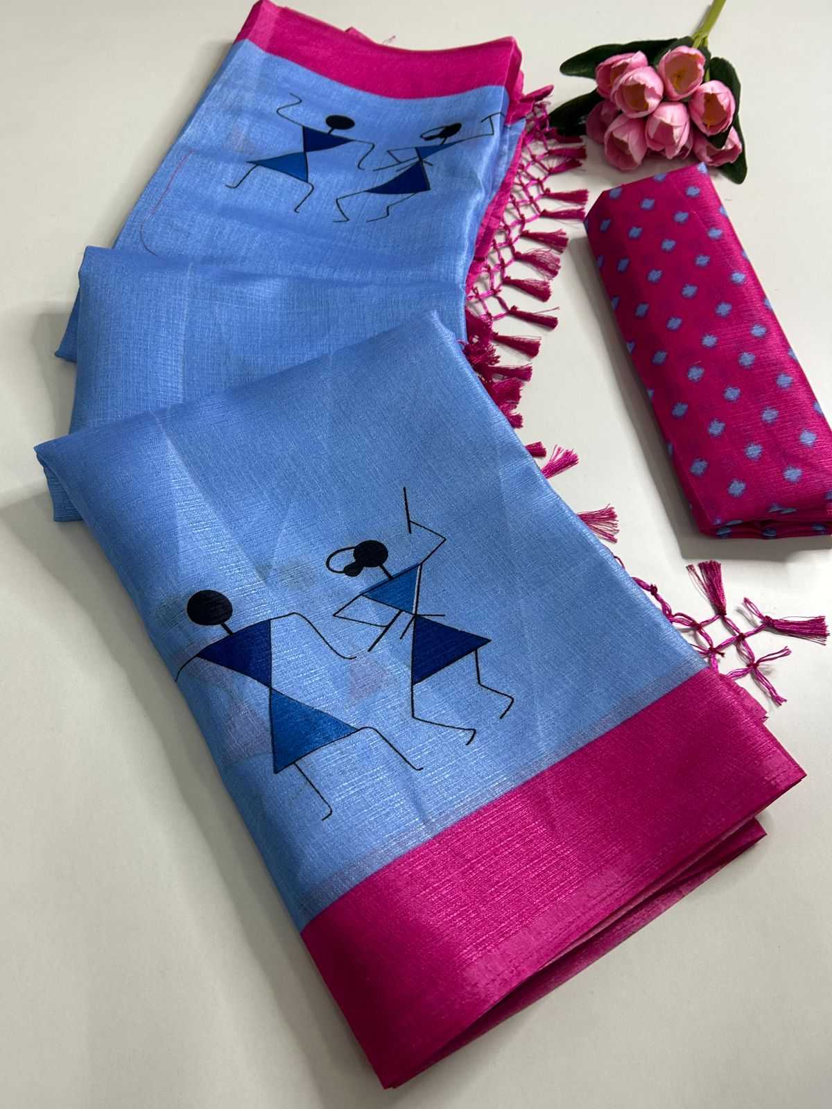 Khadi Cotton Printed Saree
