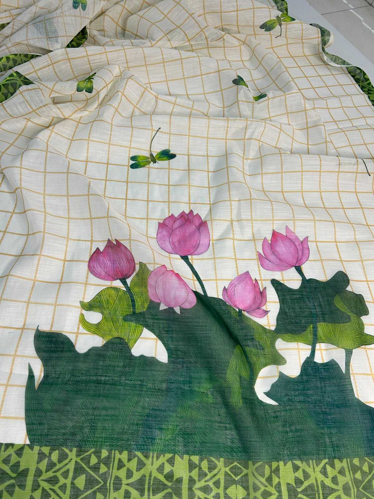 Linen Designer Saree