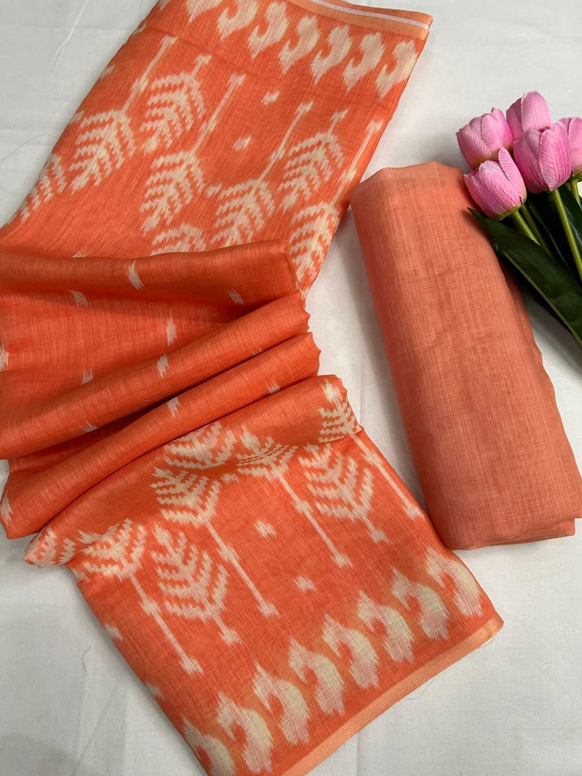 Linen Fancy Saree