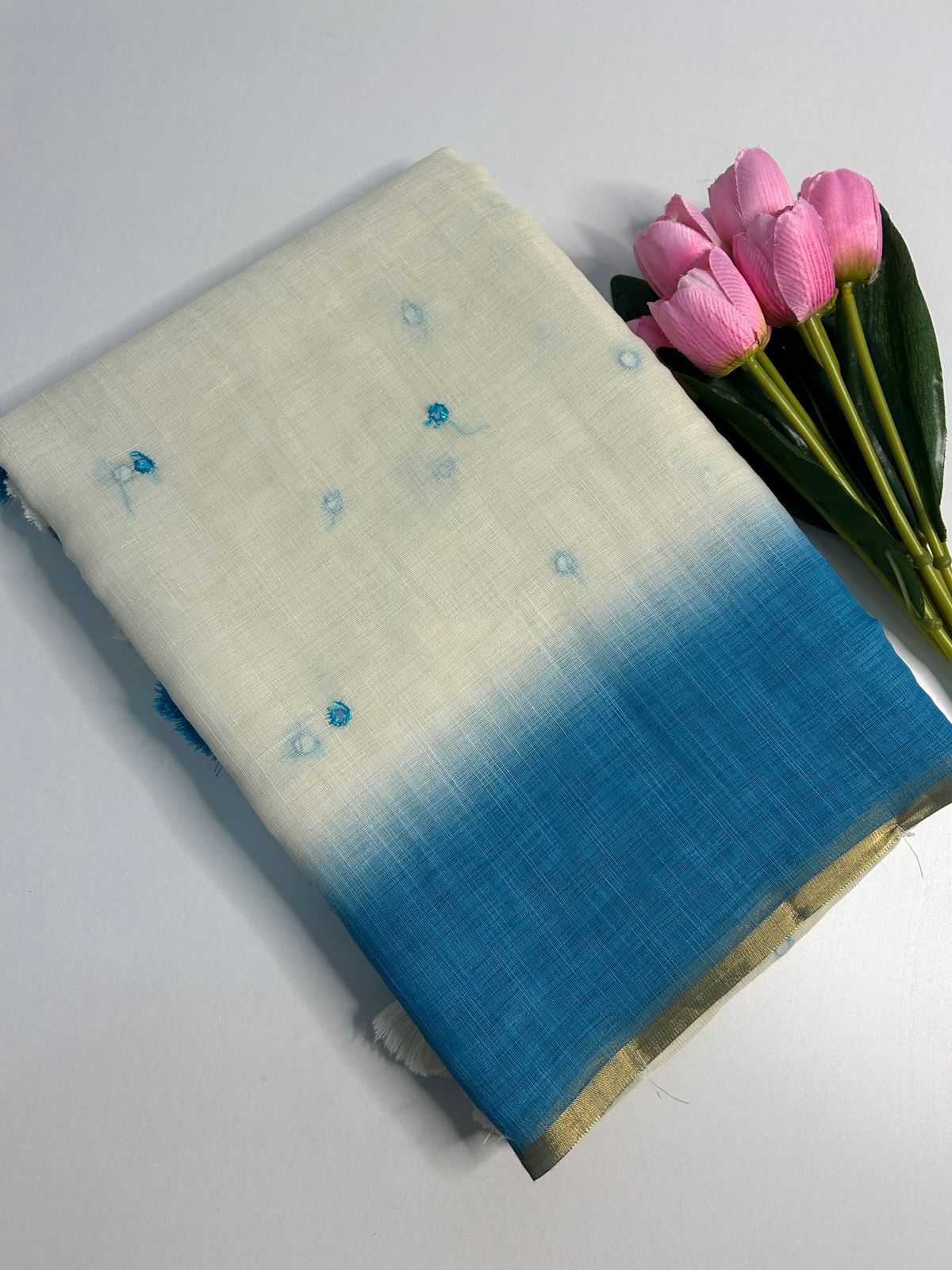 Linen Fancy Saree