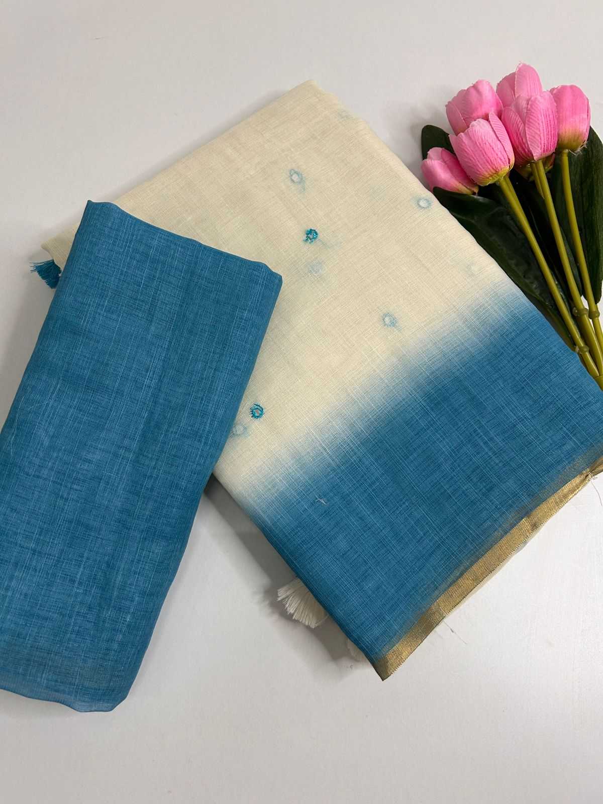 Linen Fancy Saree