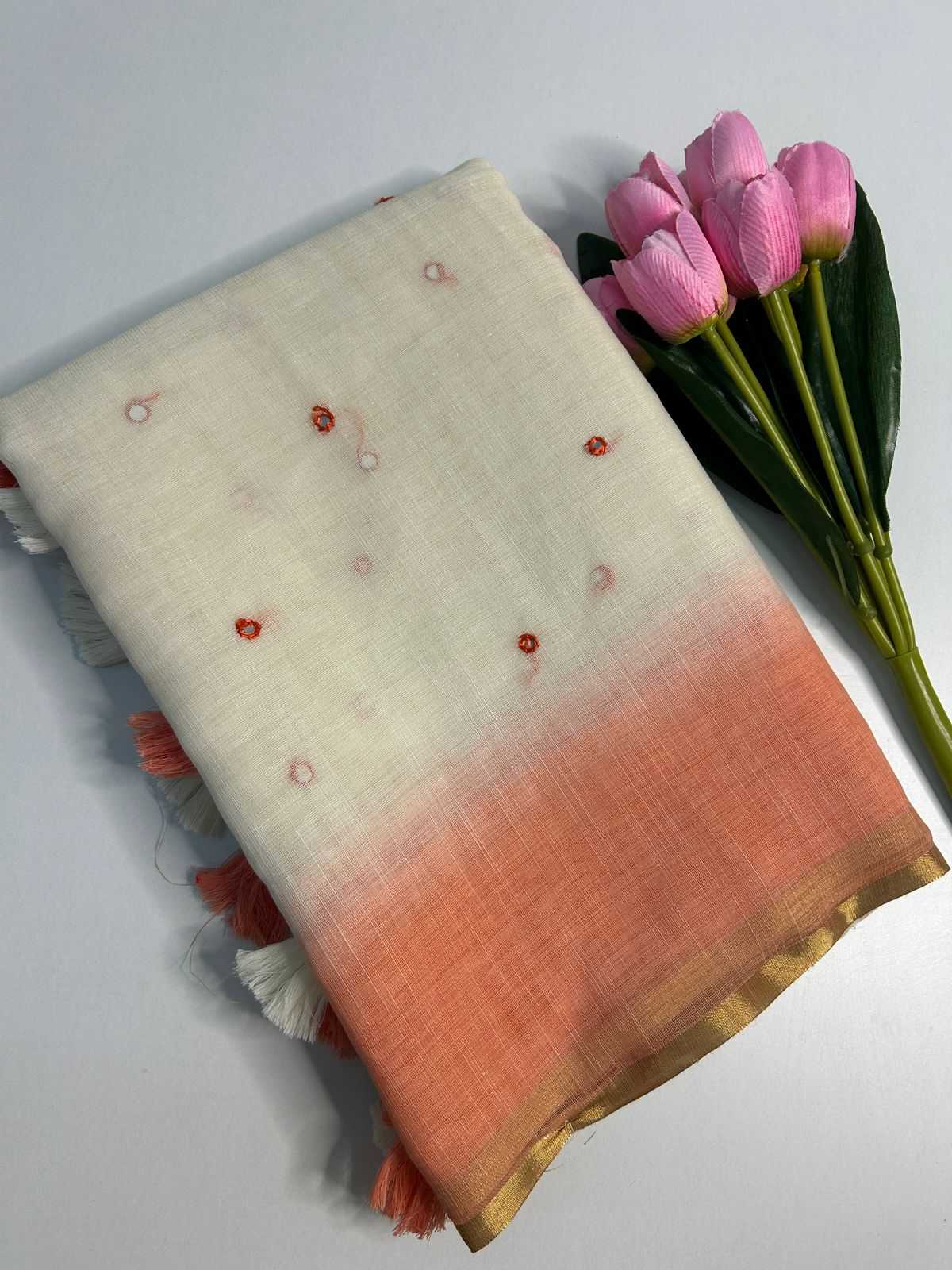Linen Fancy Saree