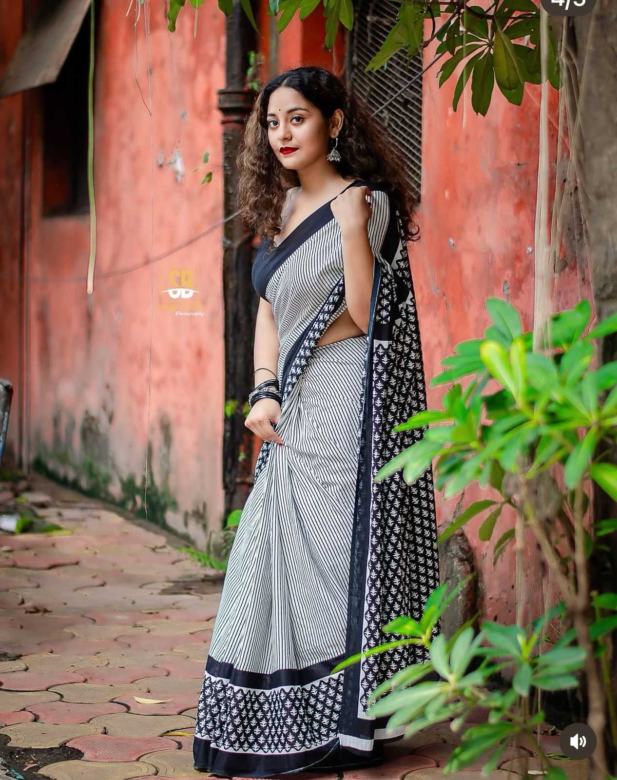 Linen Fancy Saree