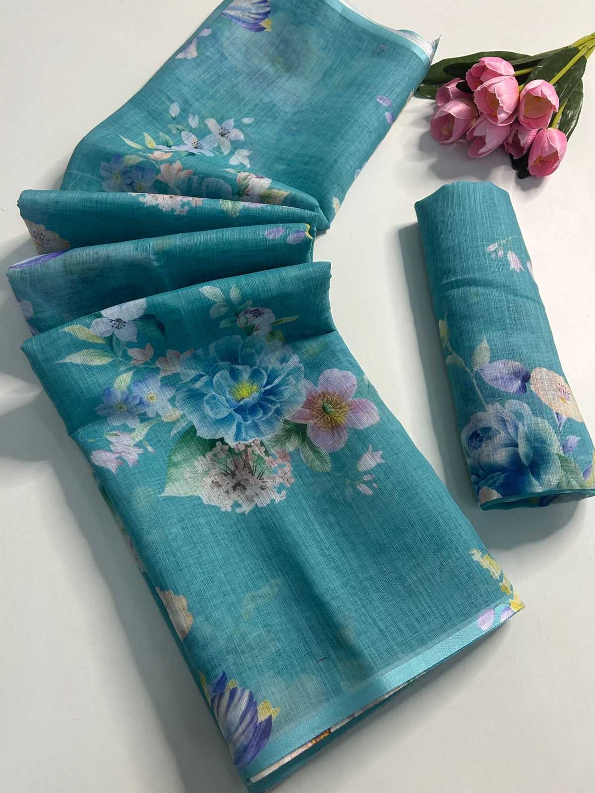 Linen Fancy Saree