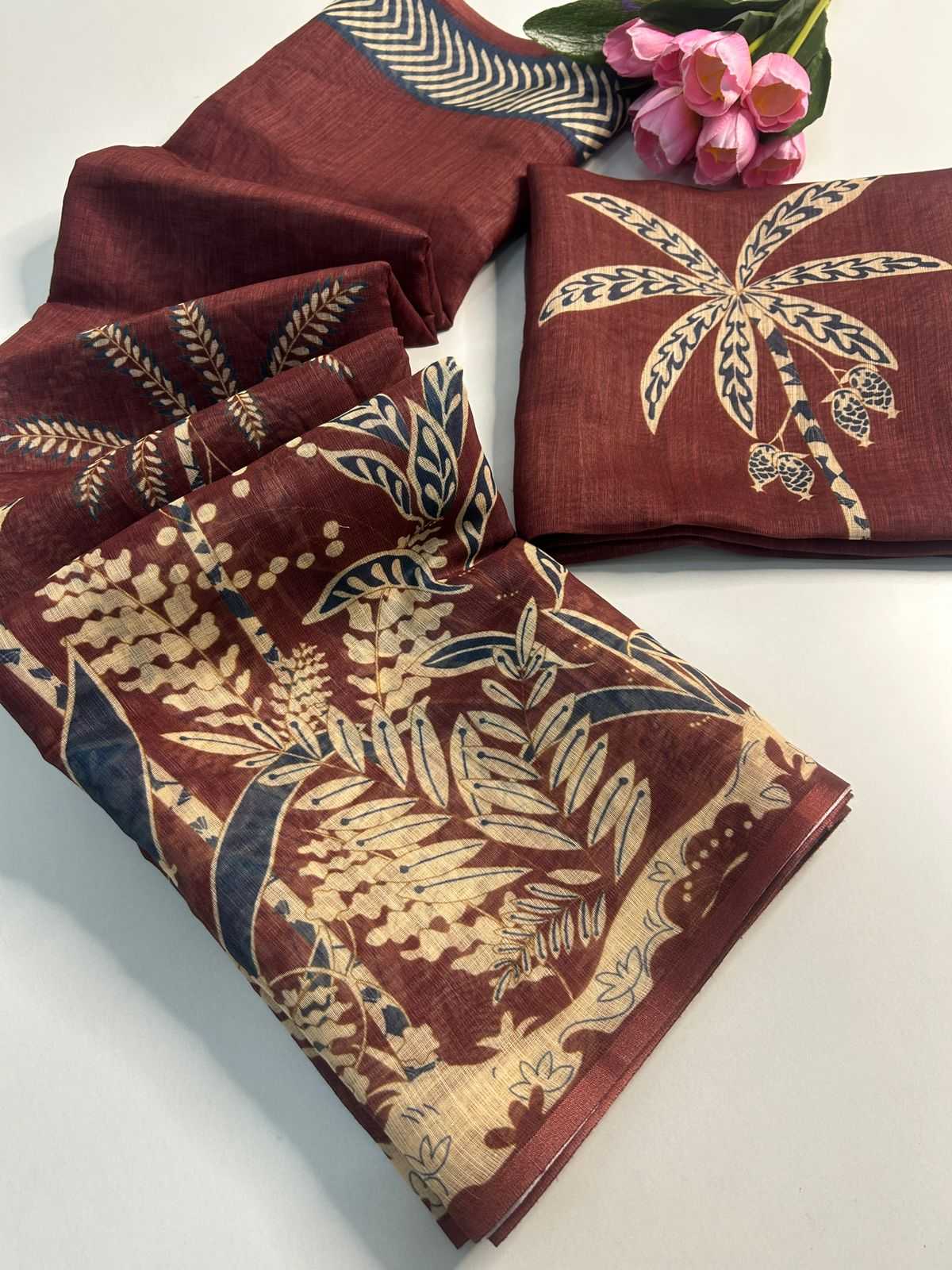 Linen Fancy Saree