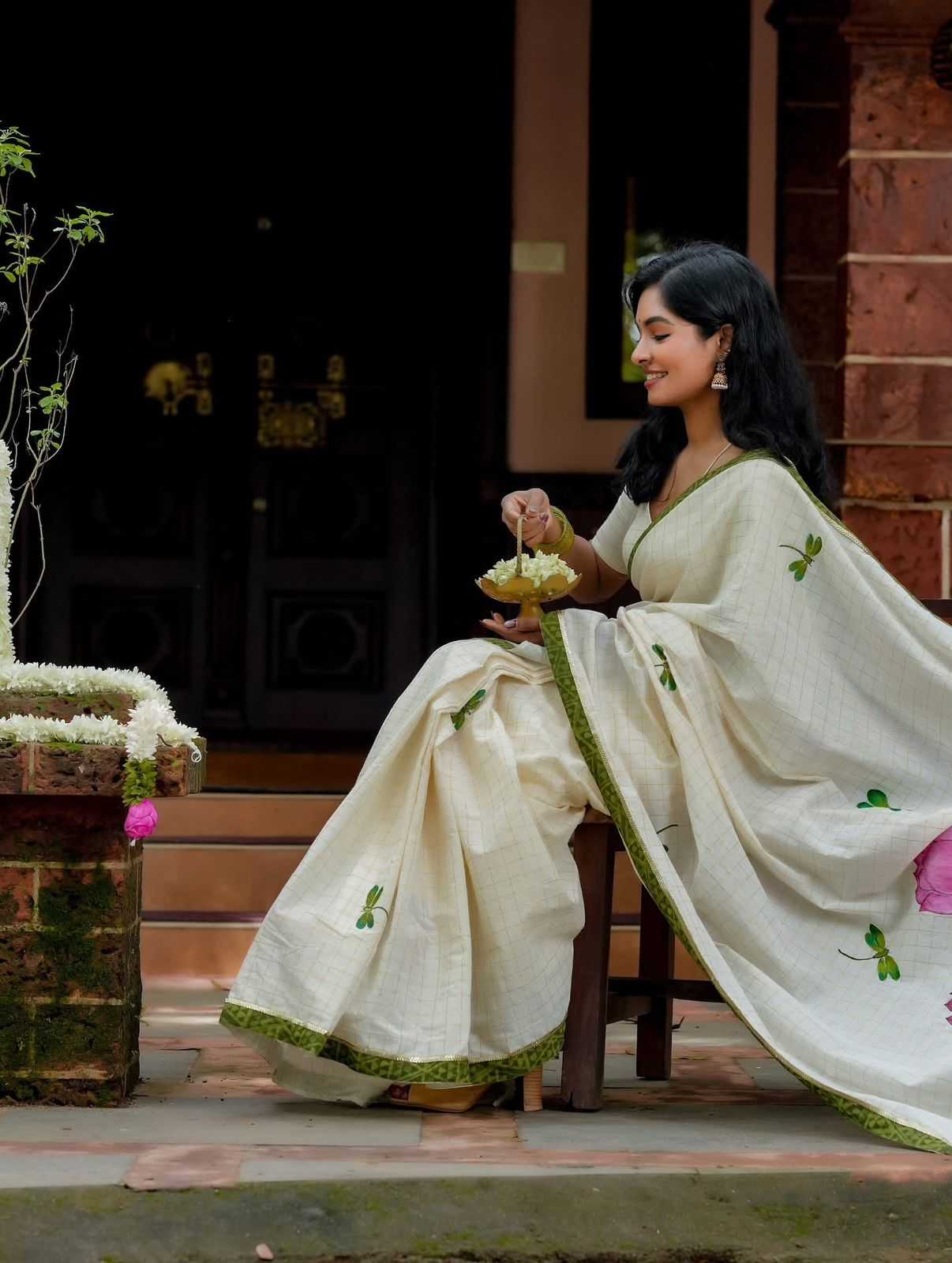Linen Fancy Saree