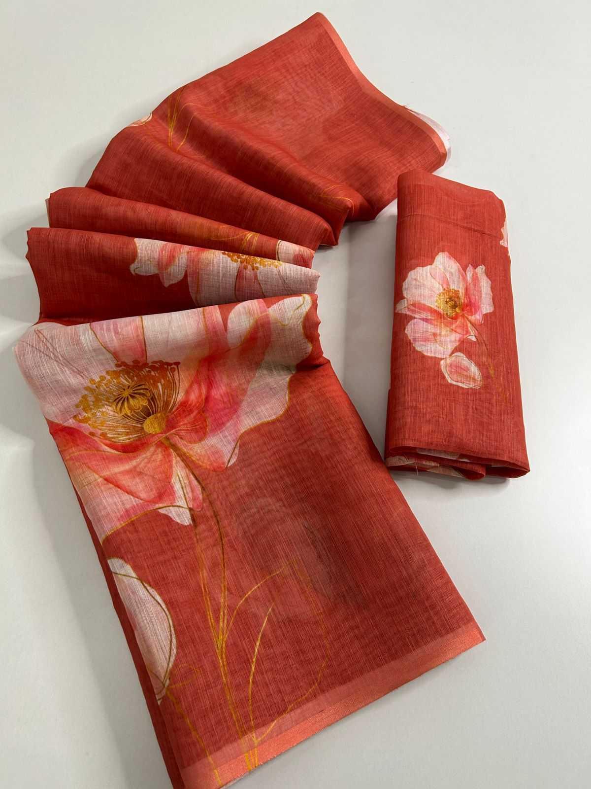 Linen Fancy Saree