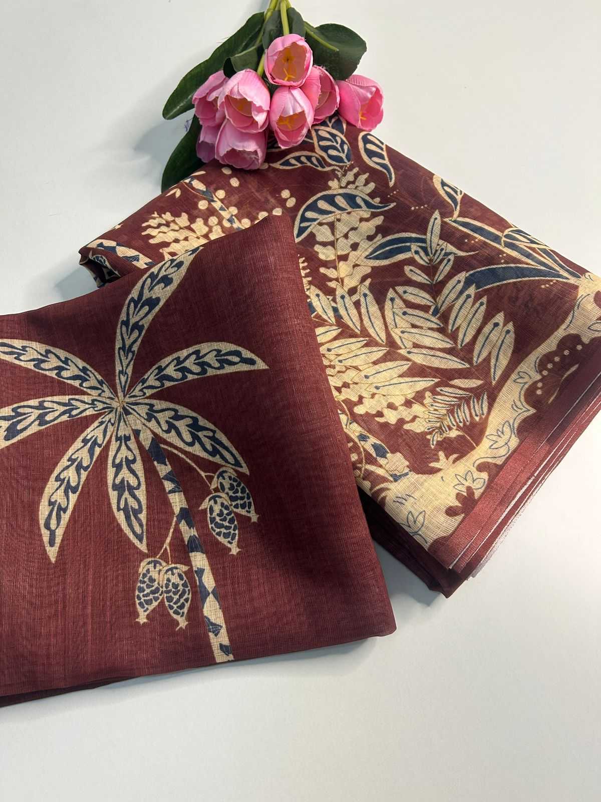 Linen Fancy Saree