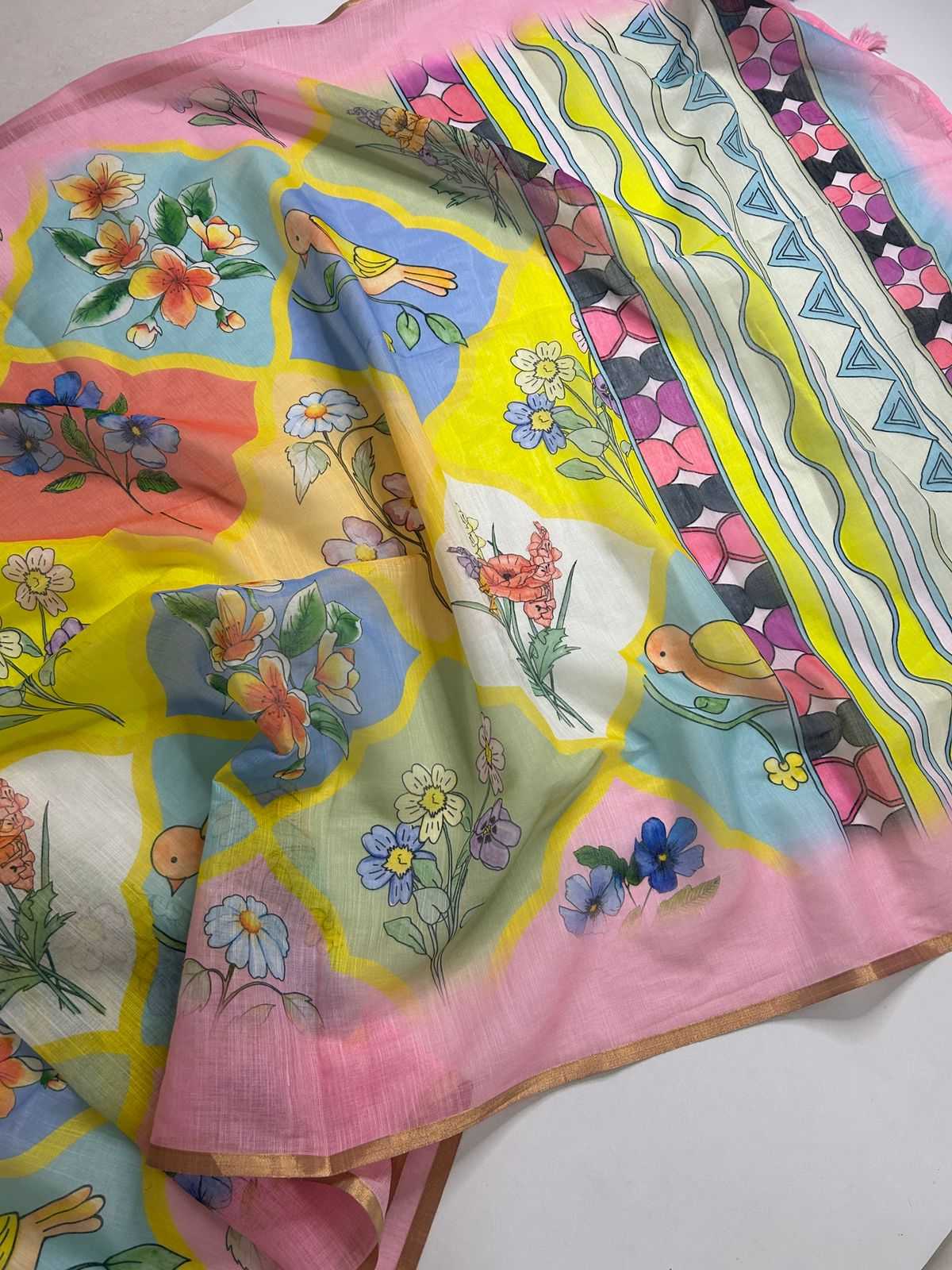 Linen Fancy Saree