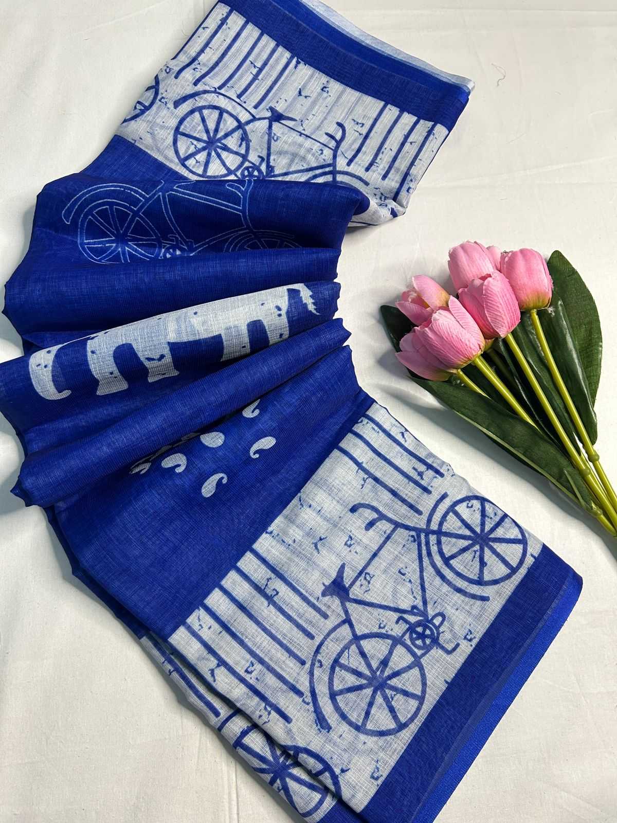 Linen Fancy Saree