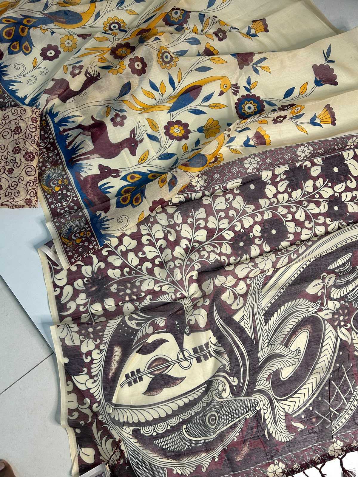 Chanderi Cotton Printed Saree