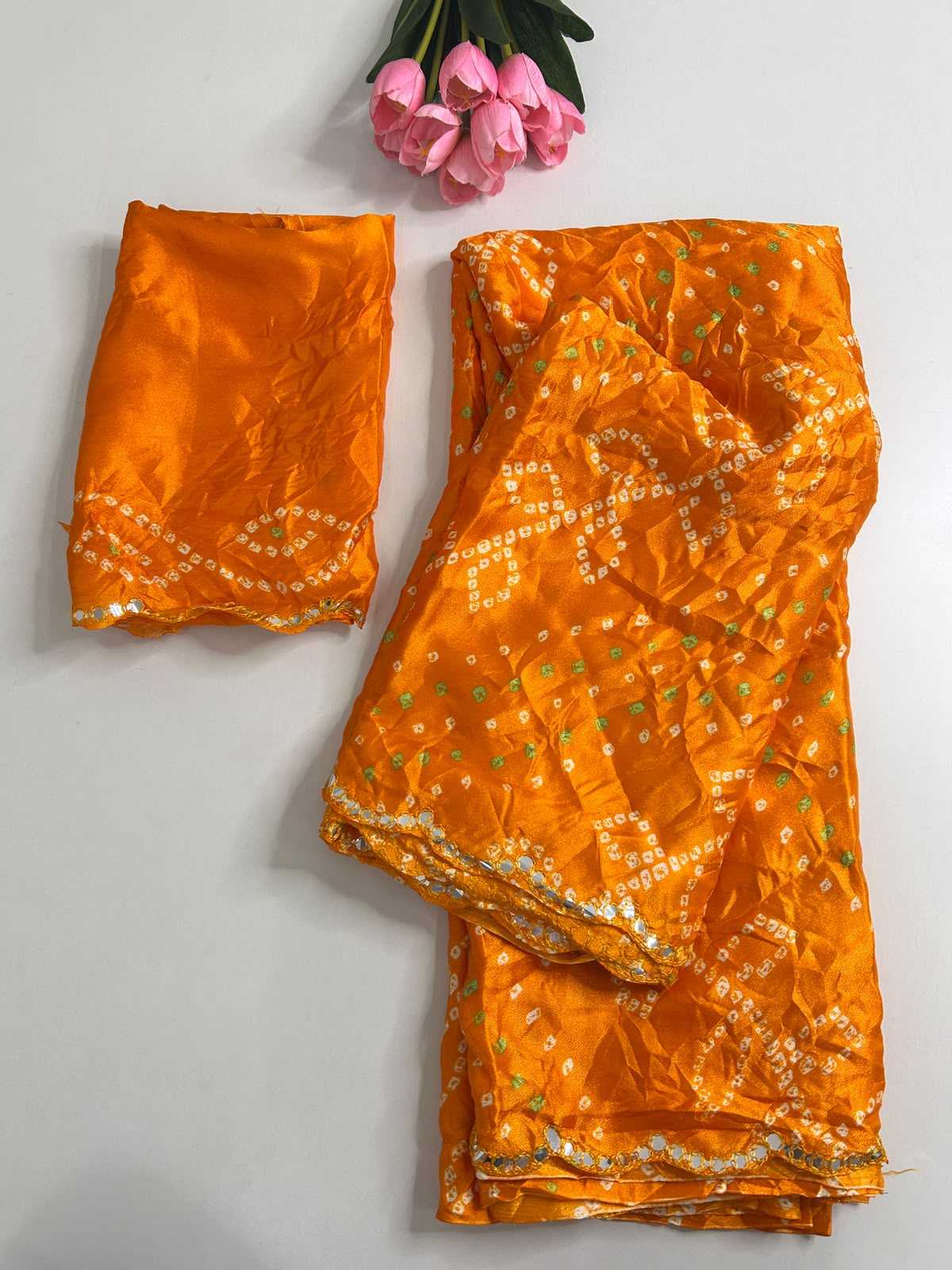 Bandhini Chiffon Printed Saree