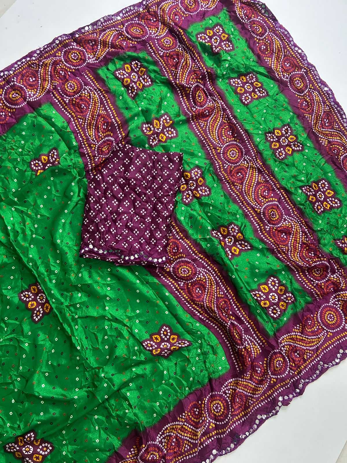 Dull Moss Fancy Saree