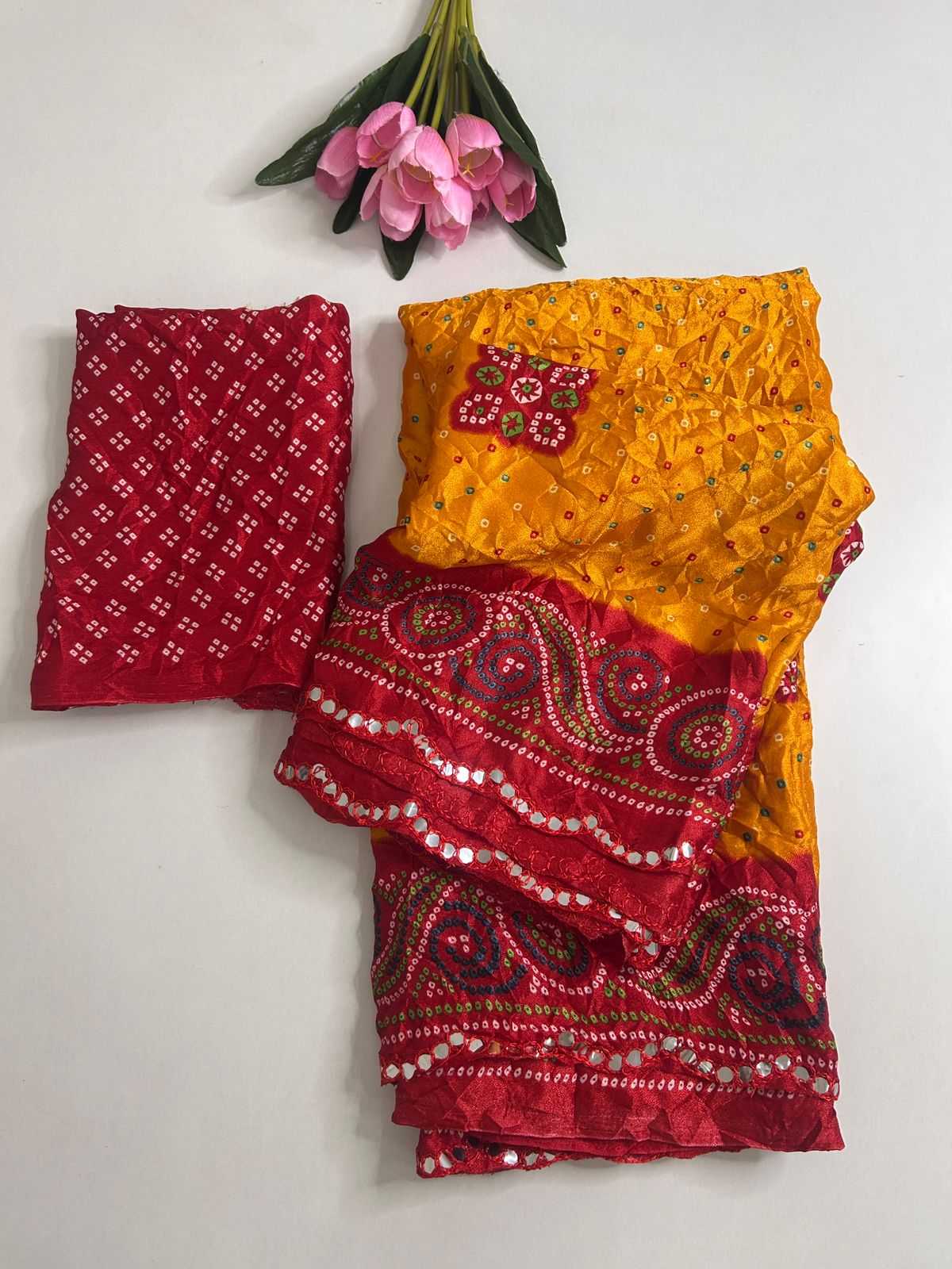 Dull Moss Fancy Saree