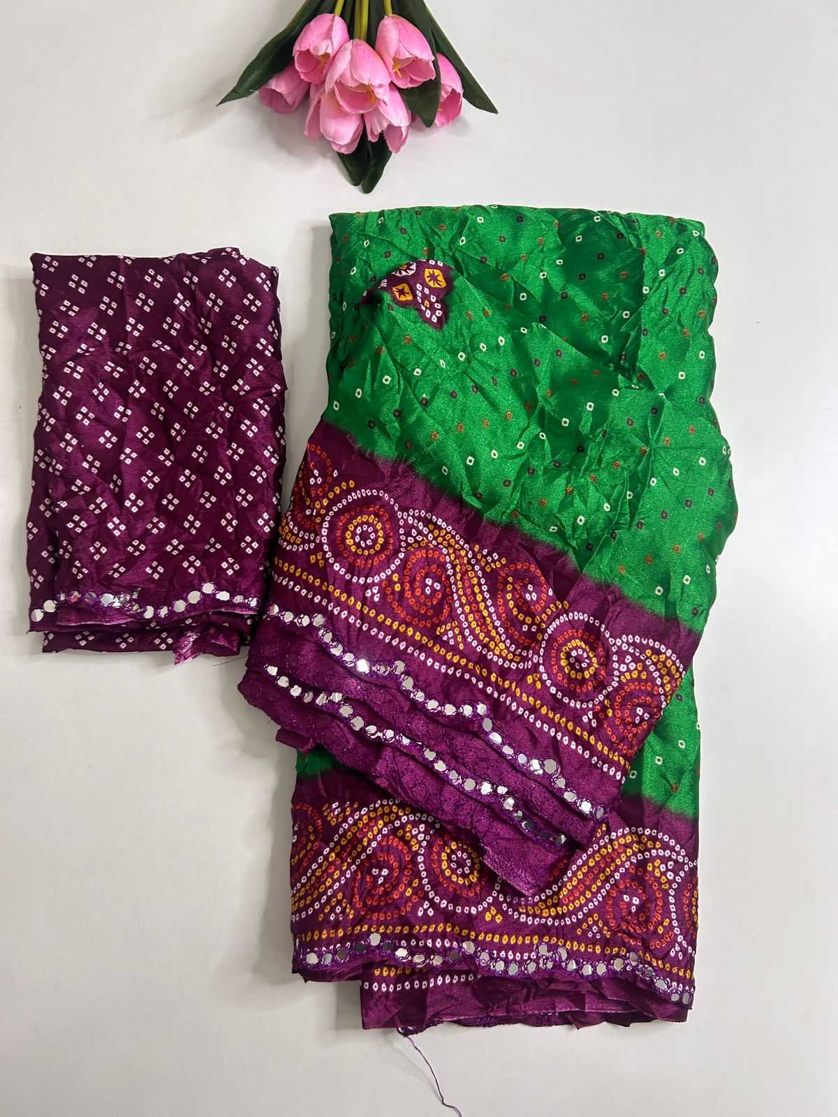 Dull Moss Fancy Saree