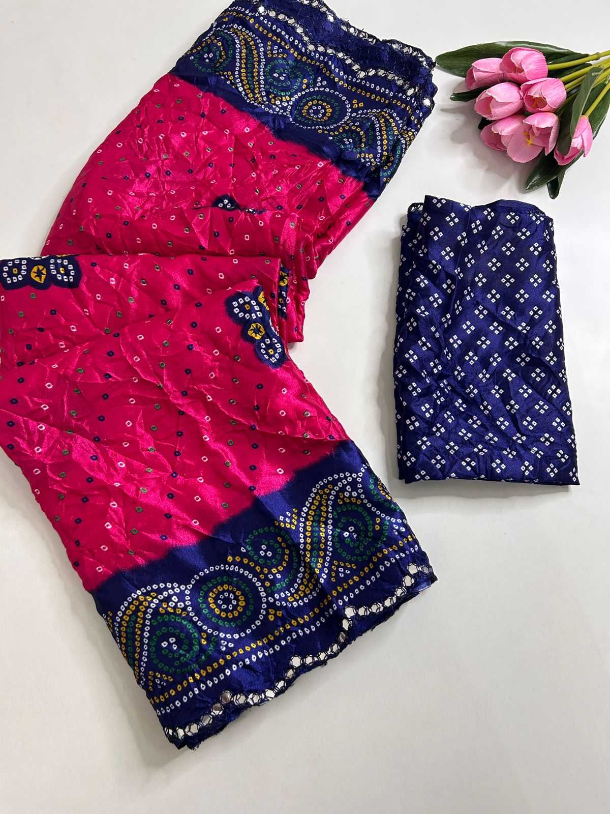 Dull Moss Fancy Saree