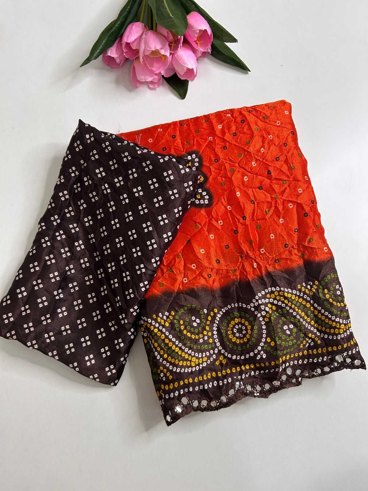 Dull Moss Fancy Saree