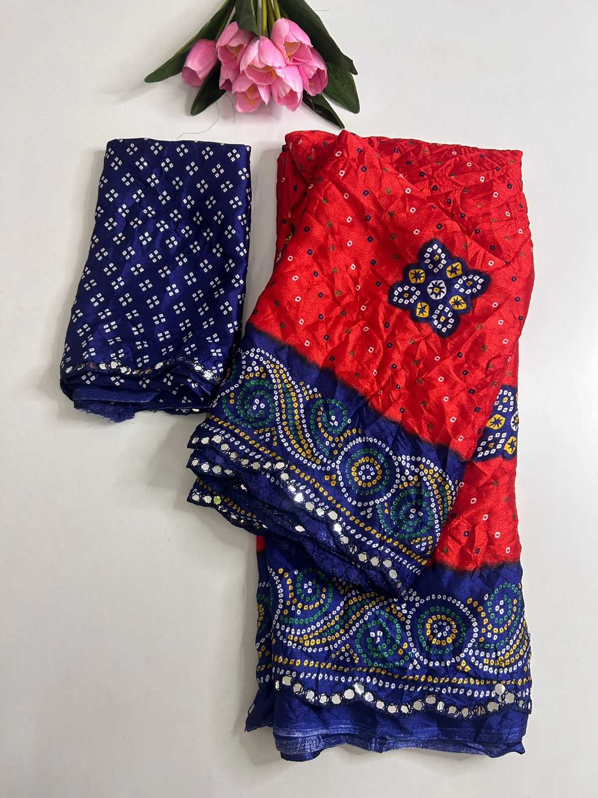 Dull Moss Fancy Saree