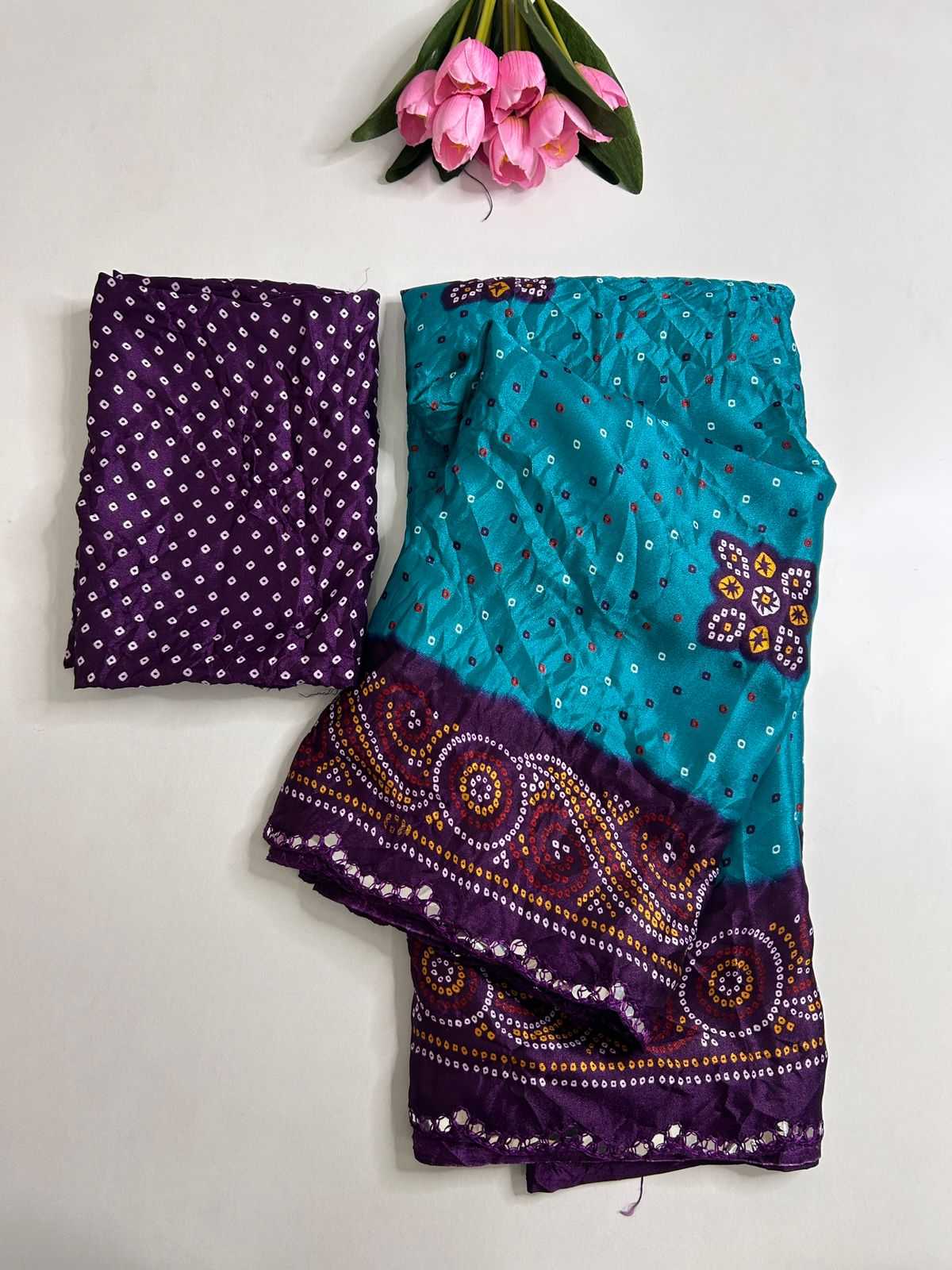 Dull Moss Fancy Saree