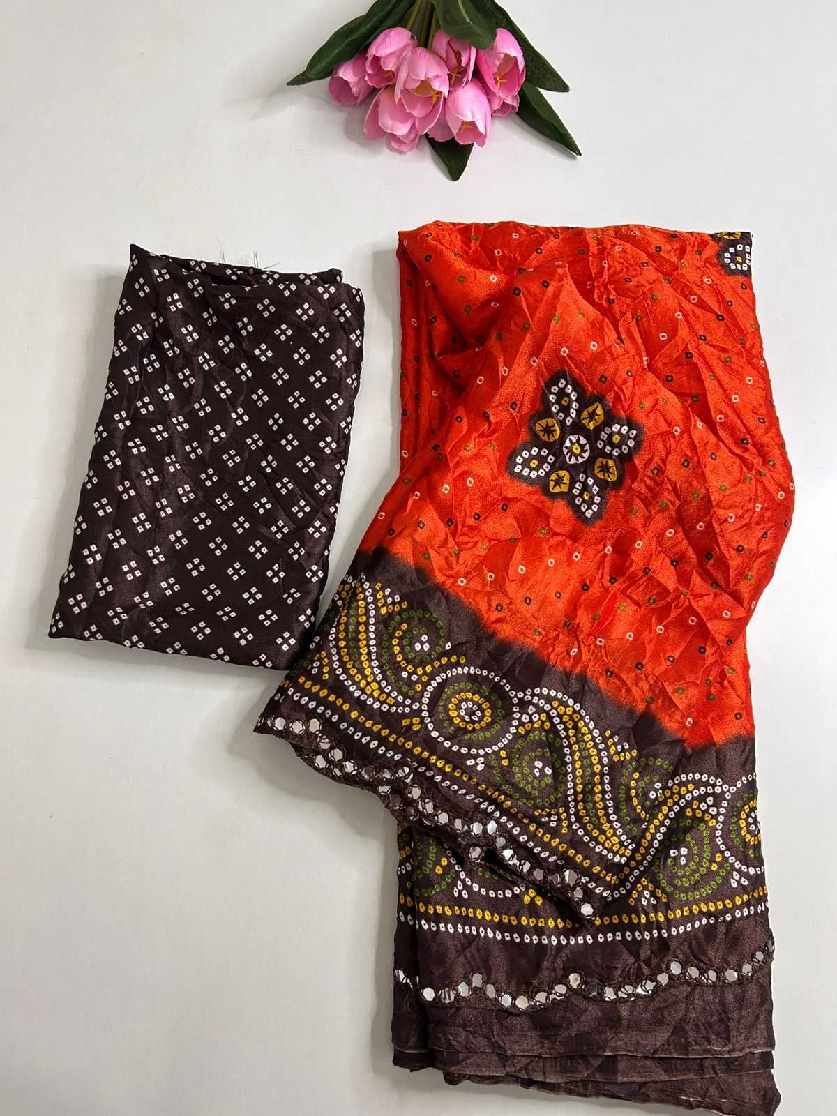 Dull Moss Fancy Saree