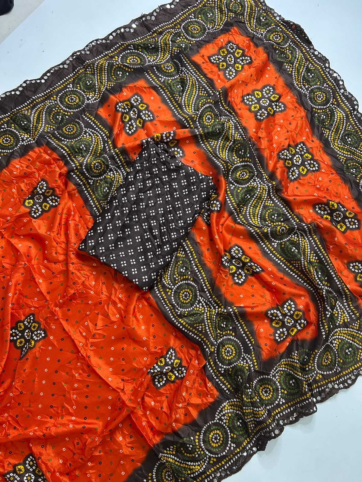 Dull Moss Fancy Saree