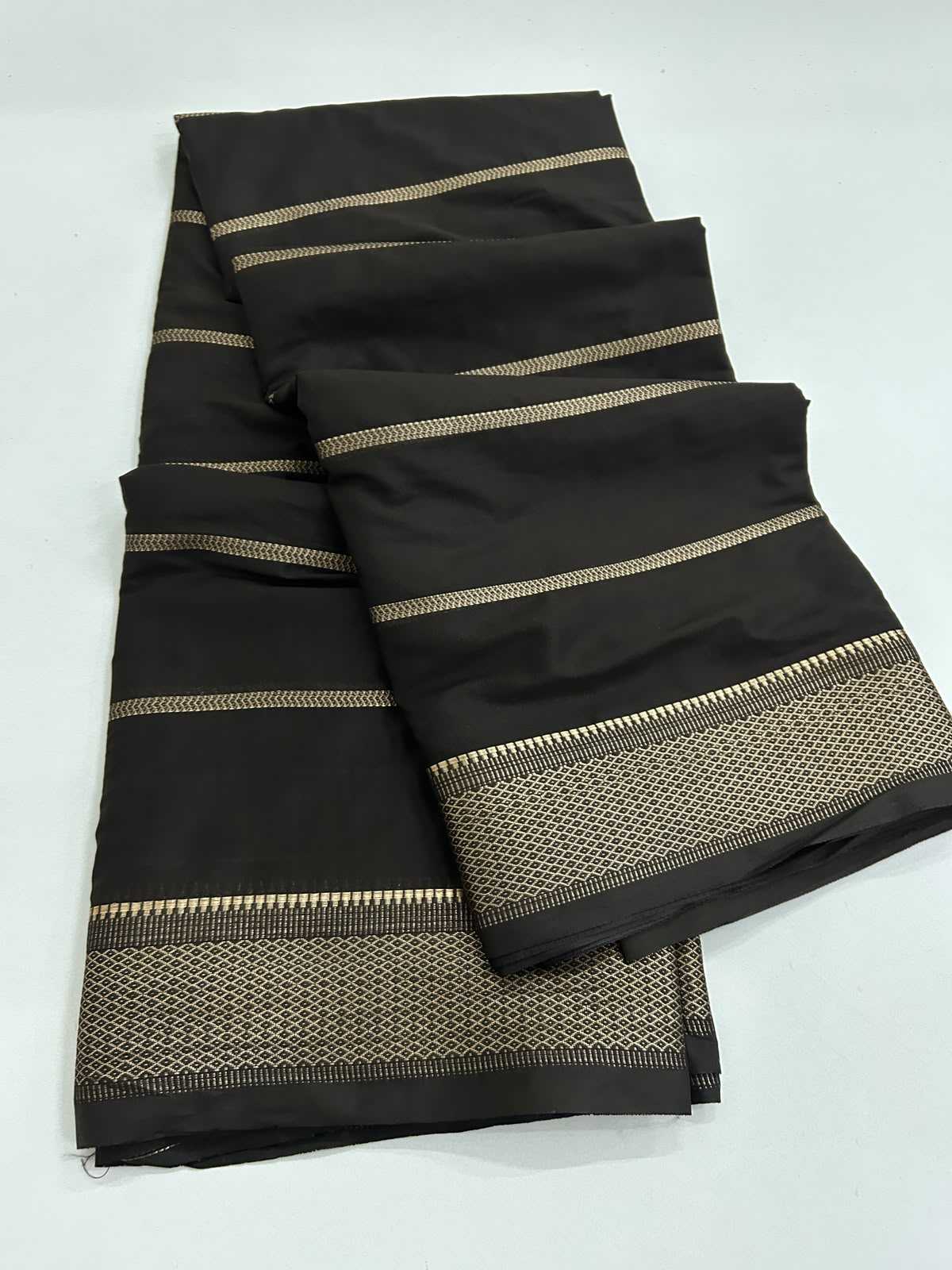 Liza Mysore Silk Saree in Black