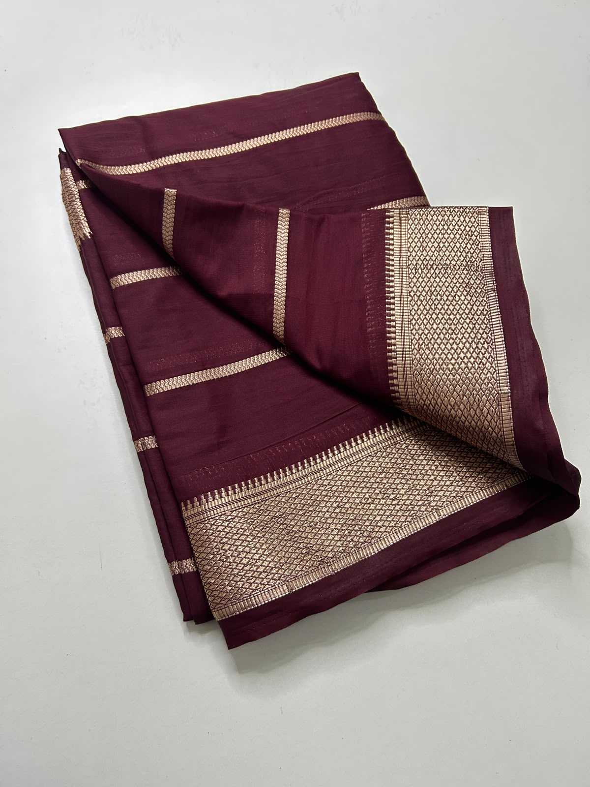 Liza Mysore Silk Saree in Black