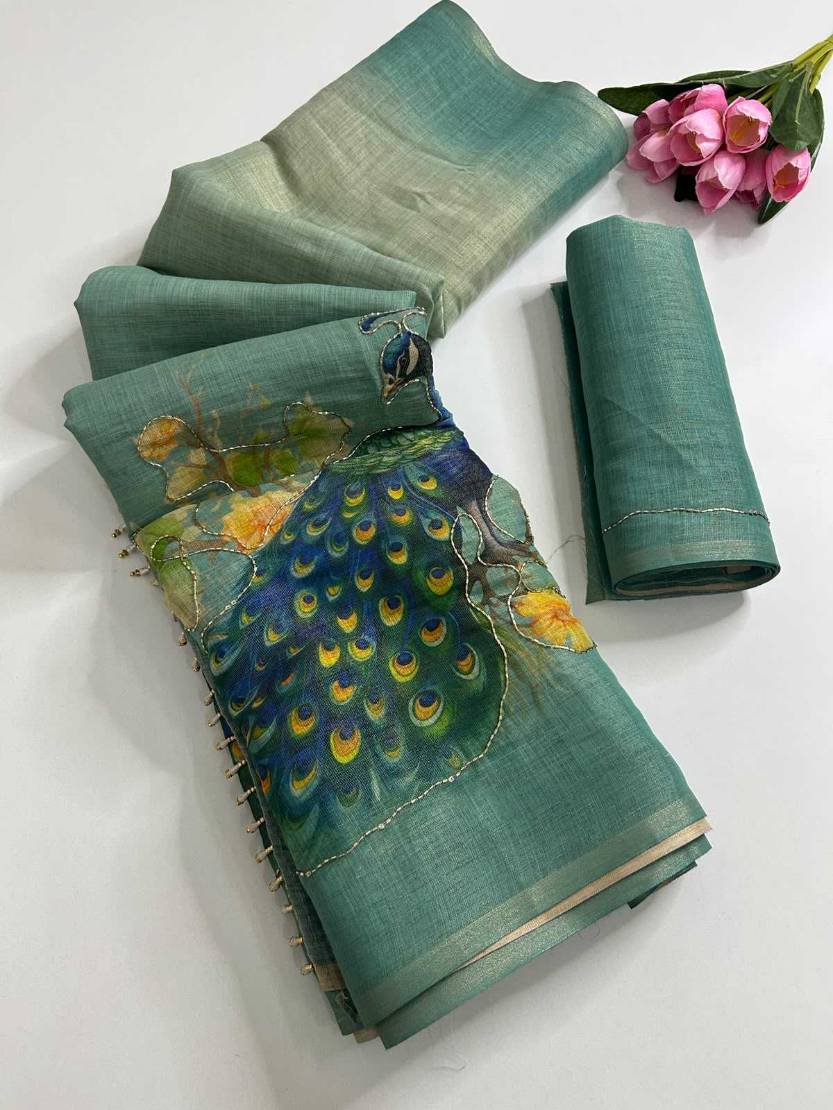 Tissue Silk Designer Saree
