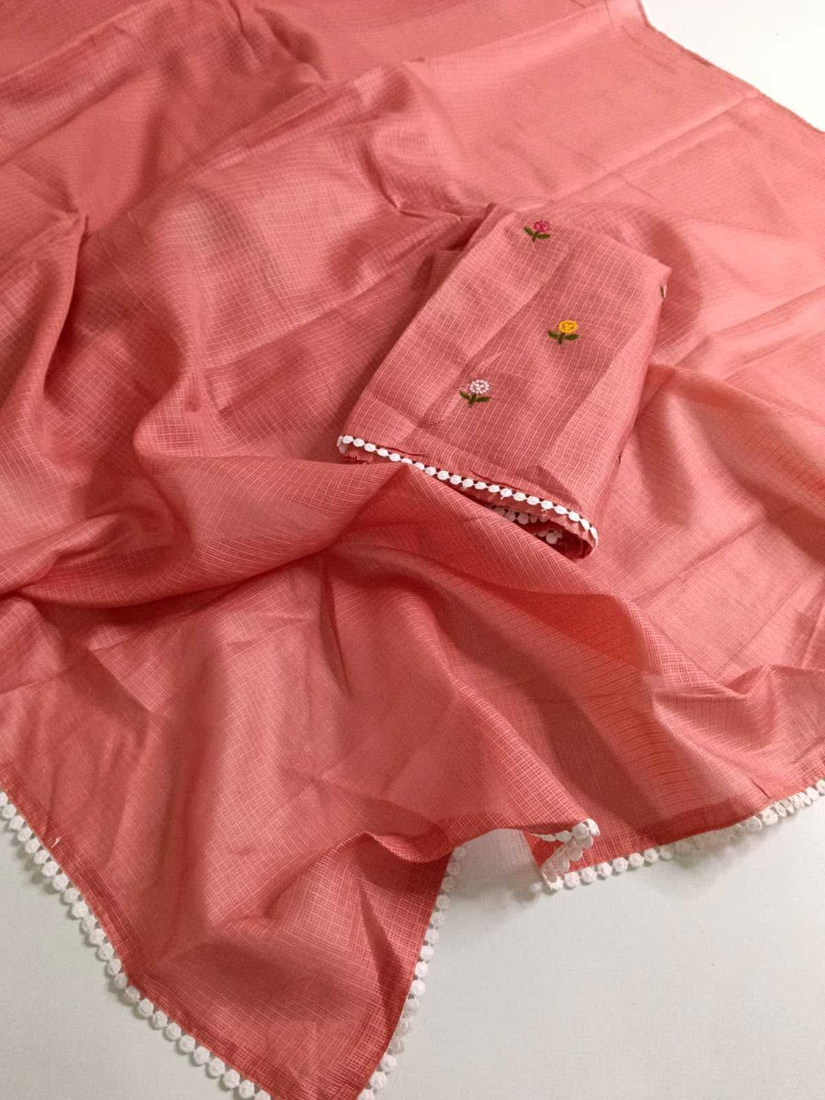 Soft Kota Embroidered Saree