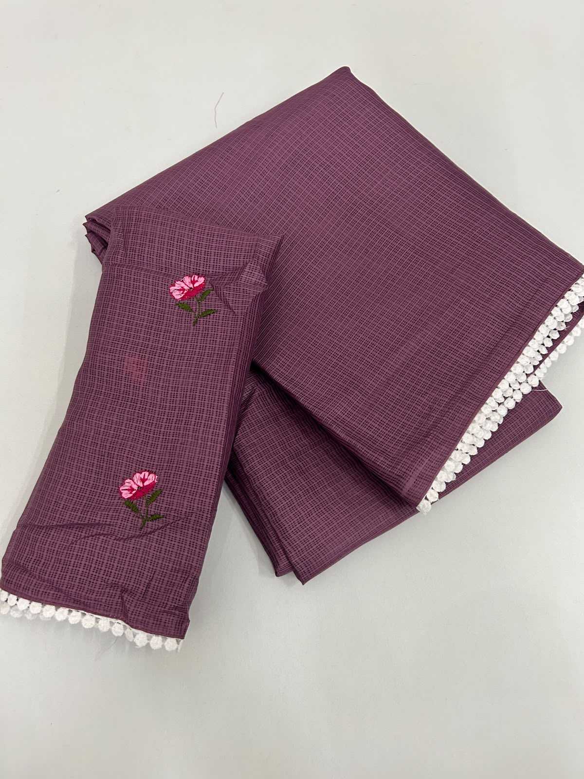 Soft Kota Embroidered Saree