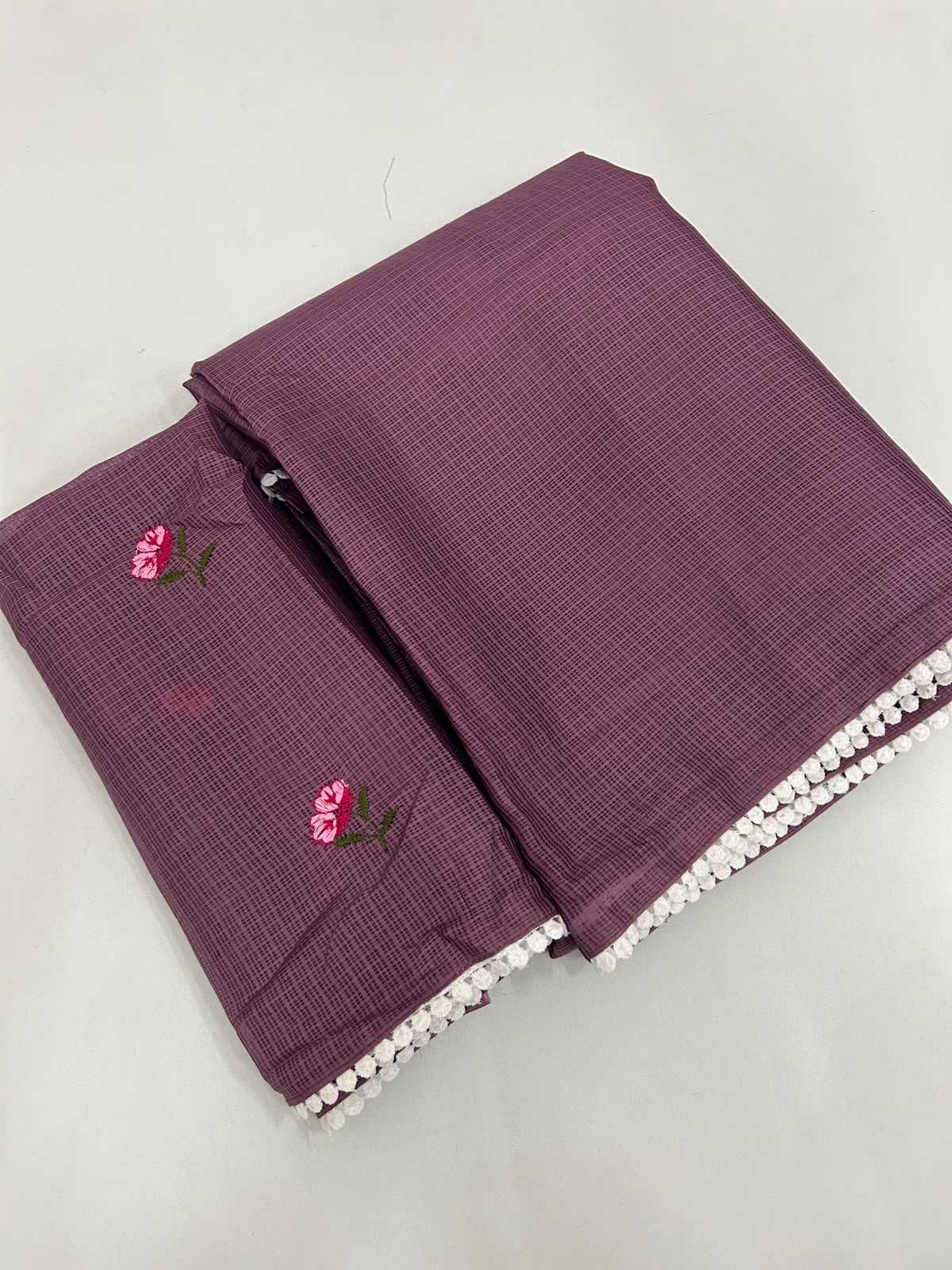 Soft Kota Embroidered Saree