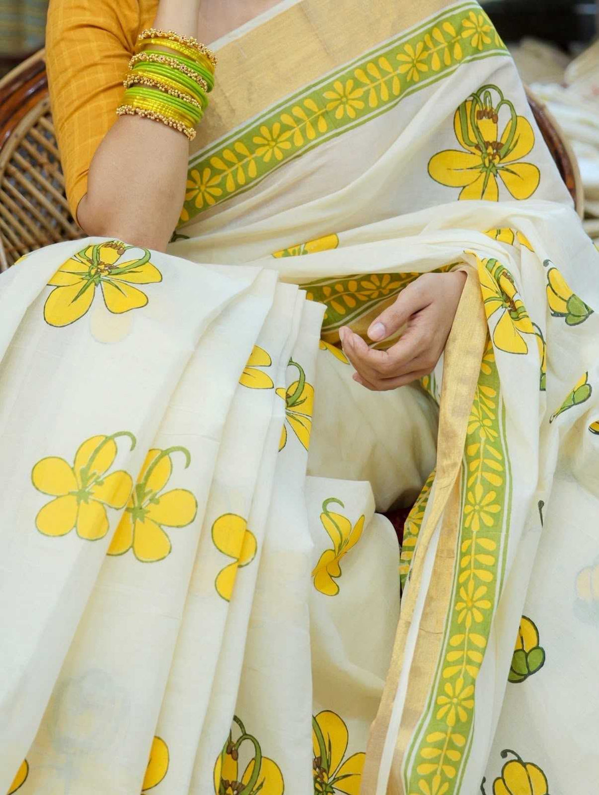 Linen Printed Saree
