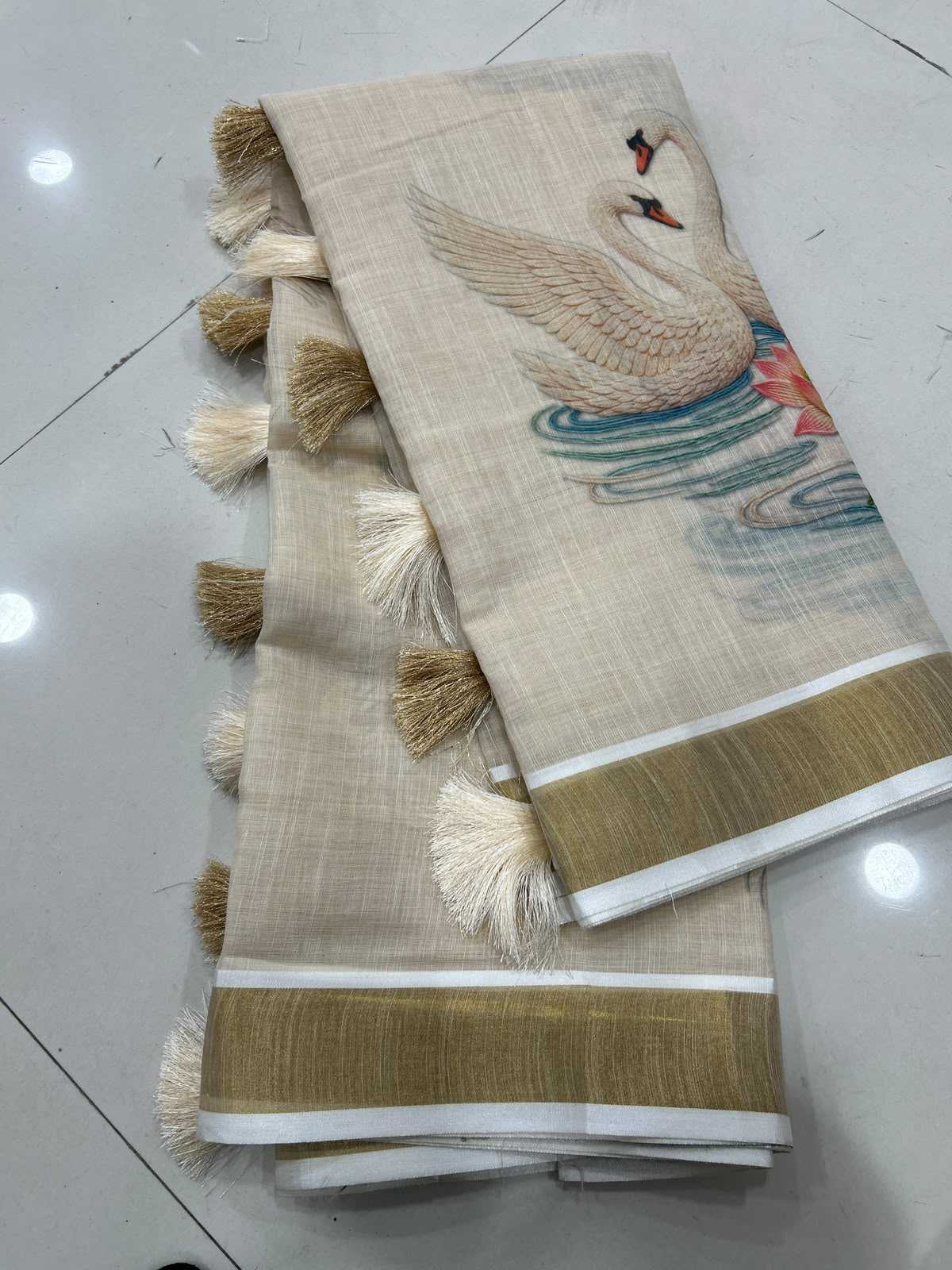 Linen Printed Saree