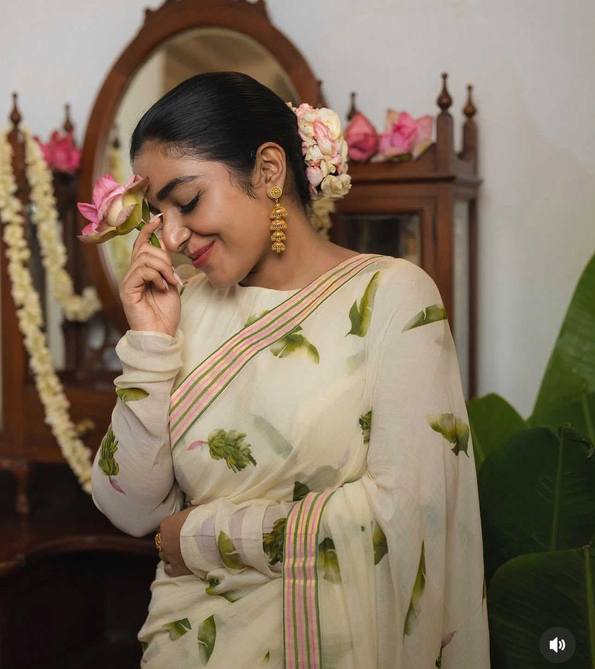 Linen Designer Saree 341