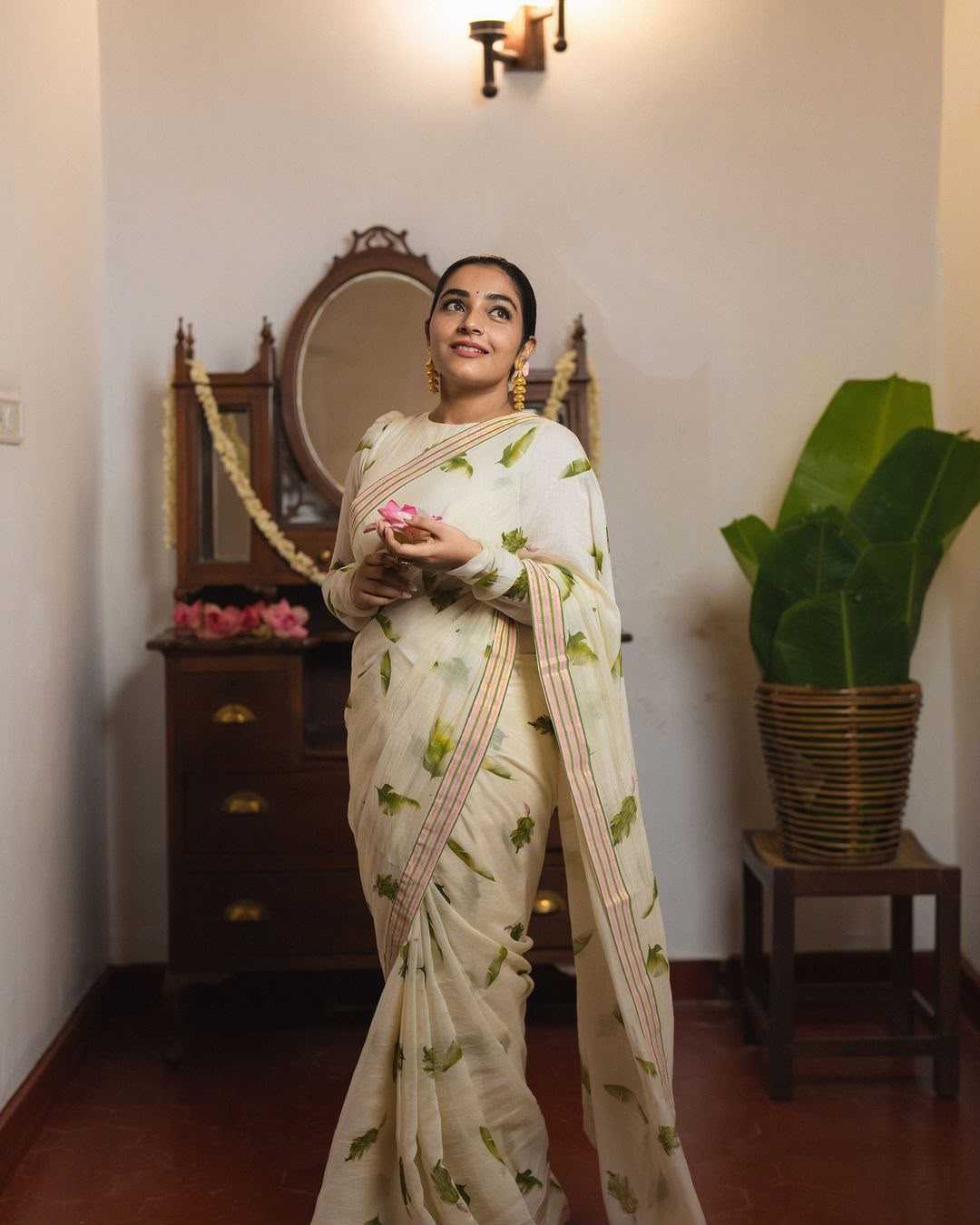 Linen Designer Saree 341