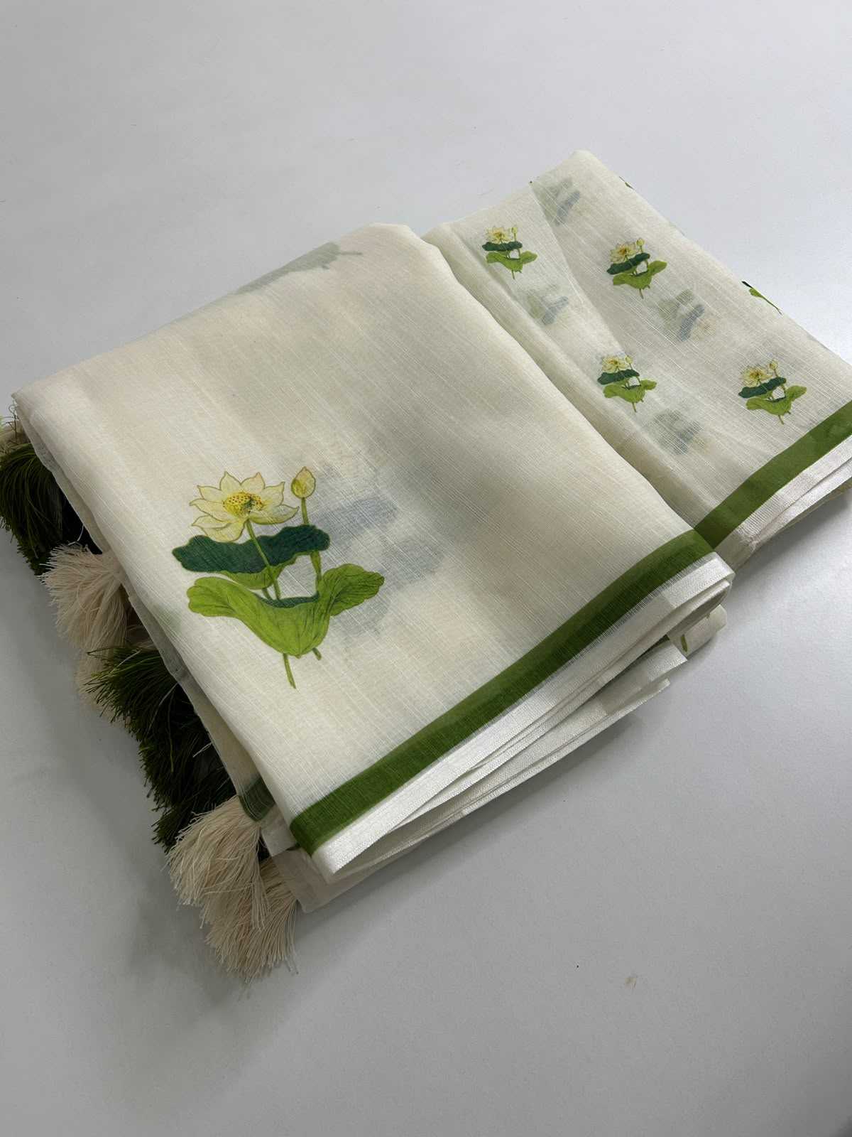 Linen Printed Saree