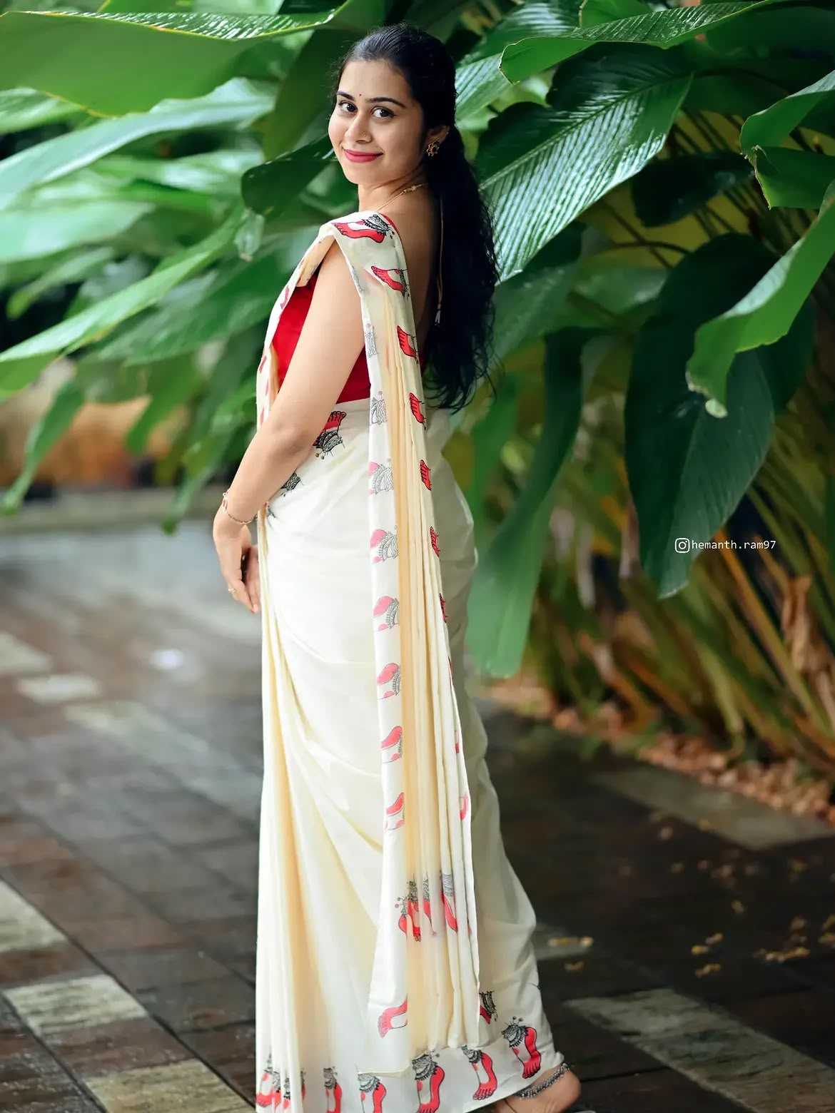 Linen Printed Saree