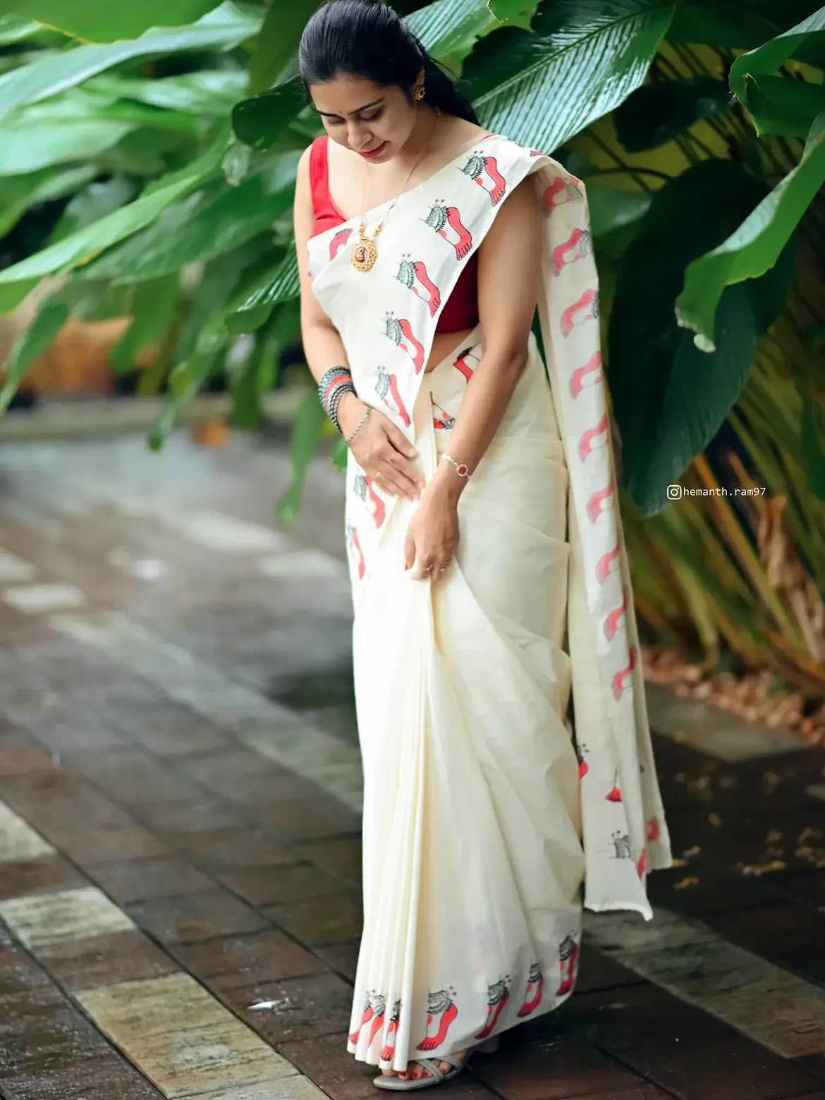 Linen Printed Saree