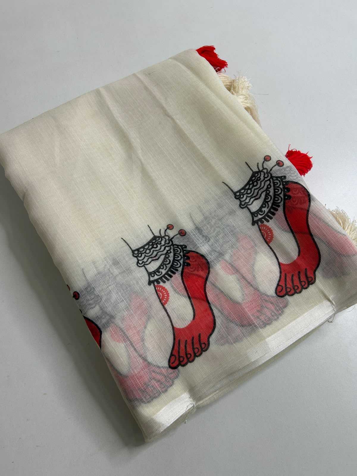 Linen Printed Saree