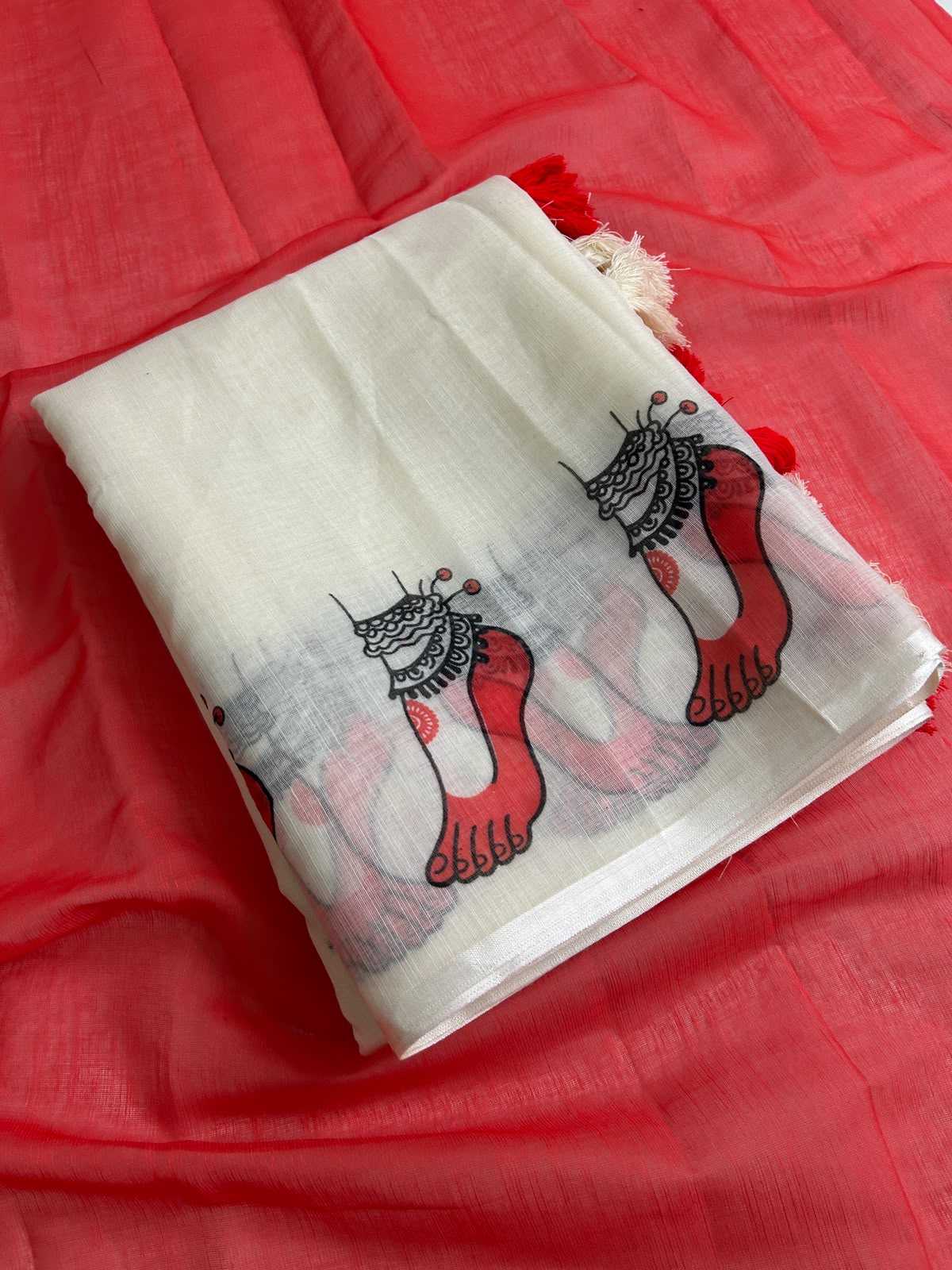 Linen Designer Saree