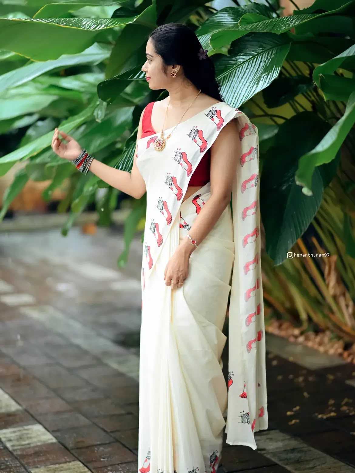 Linen Designer Saree