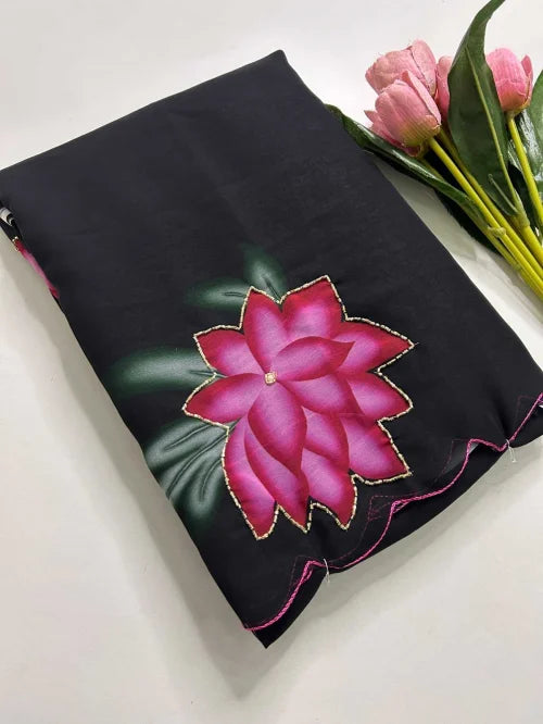 Butterfly Georgette Printed Saree